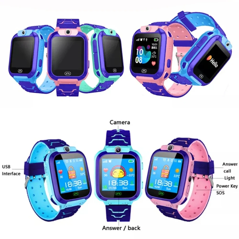 Multifunctional Q12 Children's Watch: Waterproof Design, Call, SOS, Camera & Accurate Positioning for Kids - Image 12