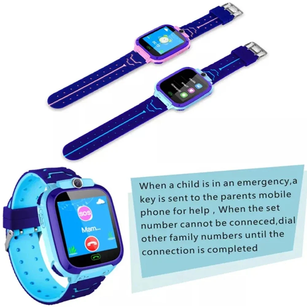 Multifunctional Q12 Children's Watch: Waterproof Design, Call, SOS, Camera & Accurate Positioning for Kids - Image 8