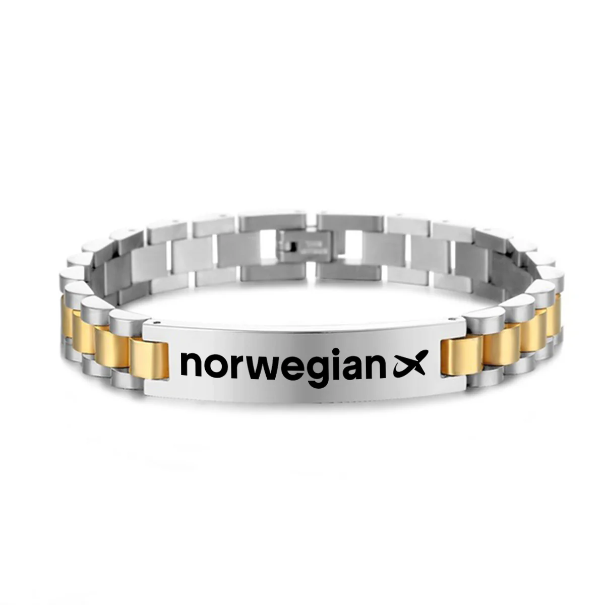 Norwegian Airlines Designed Stainless Steel Chain Bracelets - Image 3