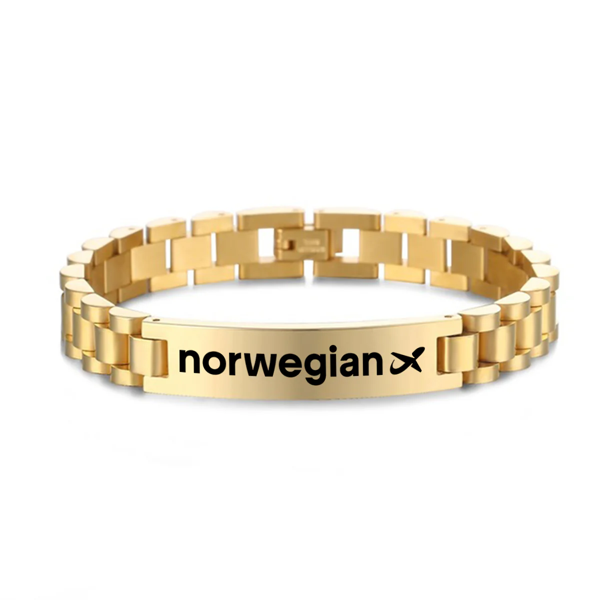 Norwegian Airlines Designed Stainless Steel Chain Bracelets - Image 4