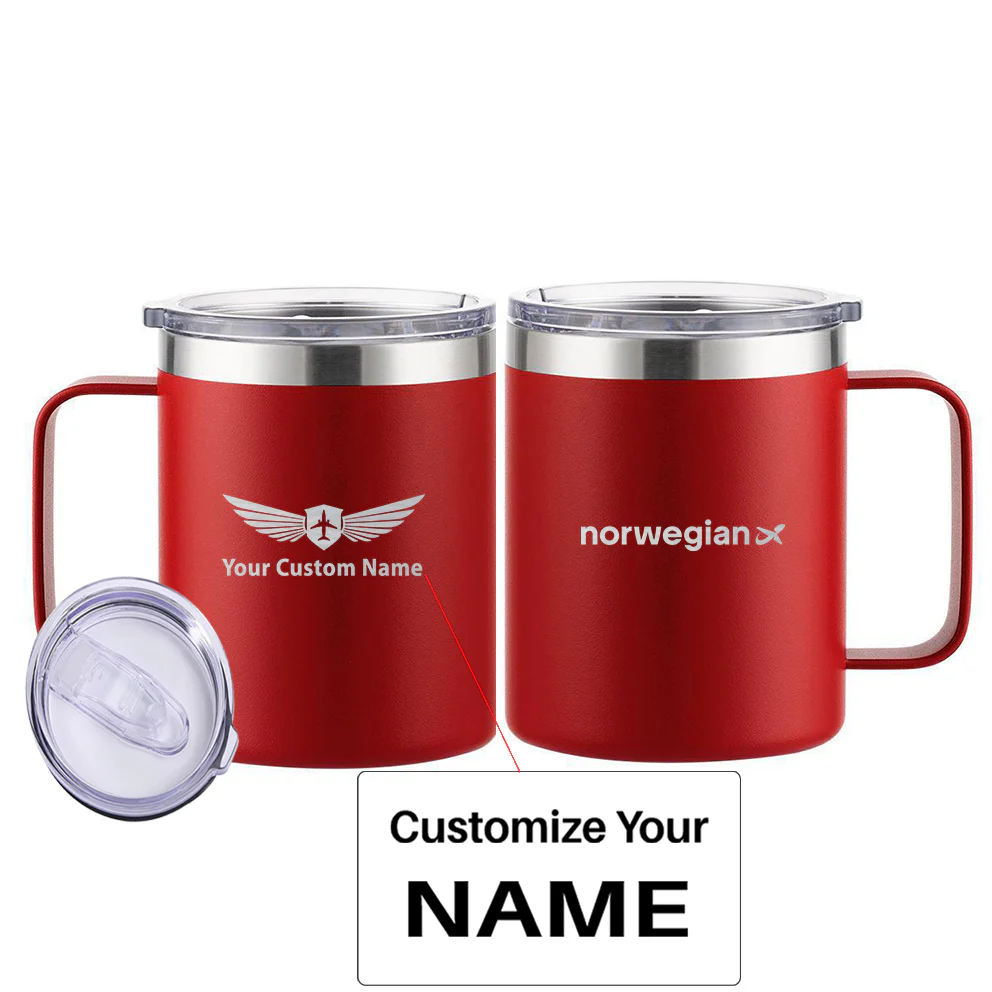 Norwegian Airlines Designed Stainless Steel Laser Engraved Mugs - Image 9