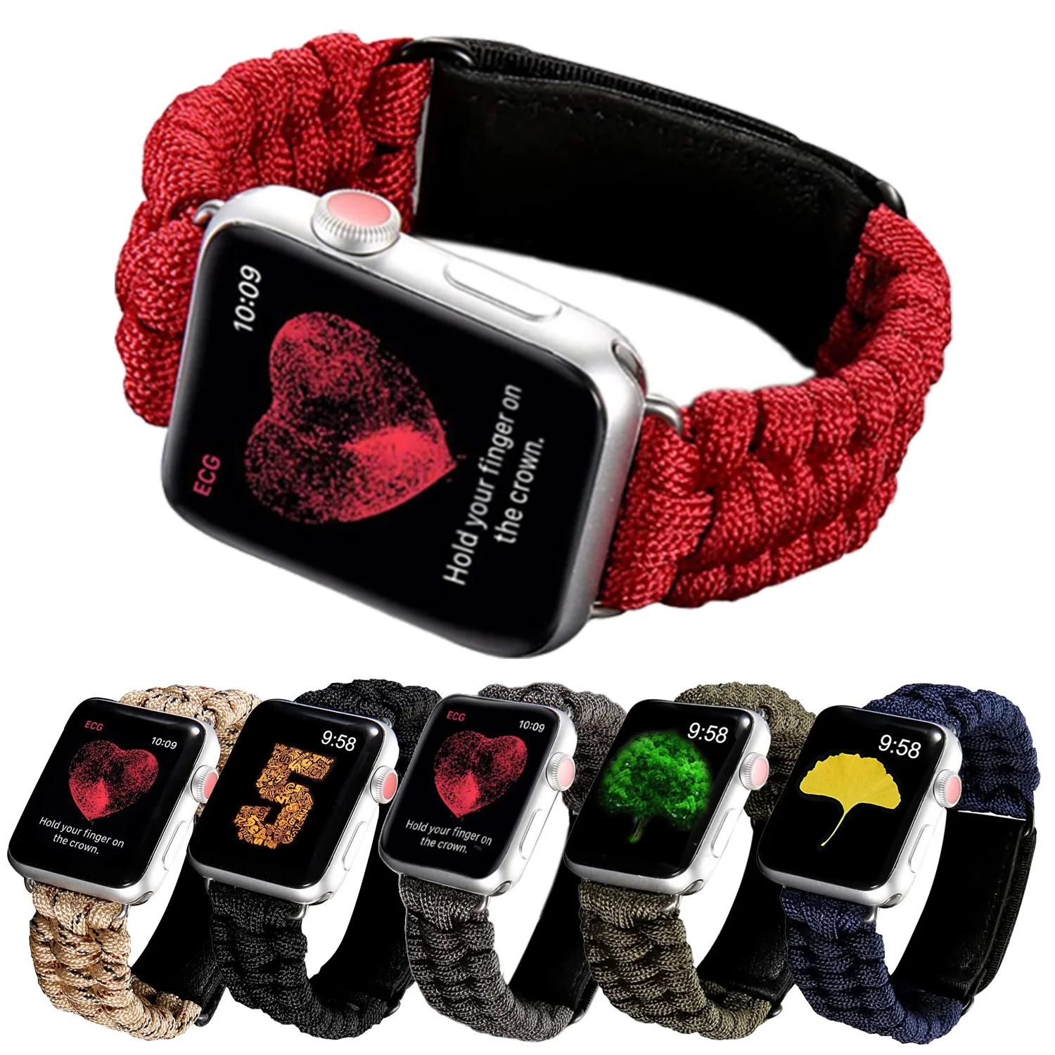 Nylon Braided Watch Band for Apple Watch Band  Strap