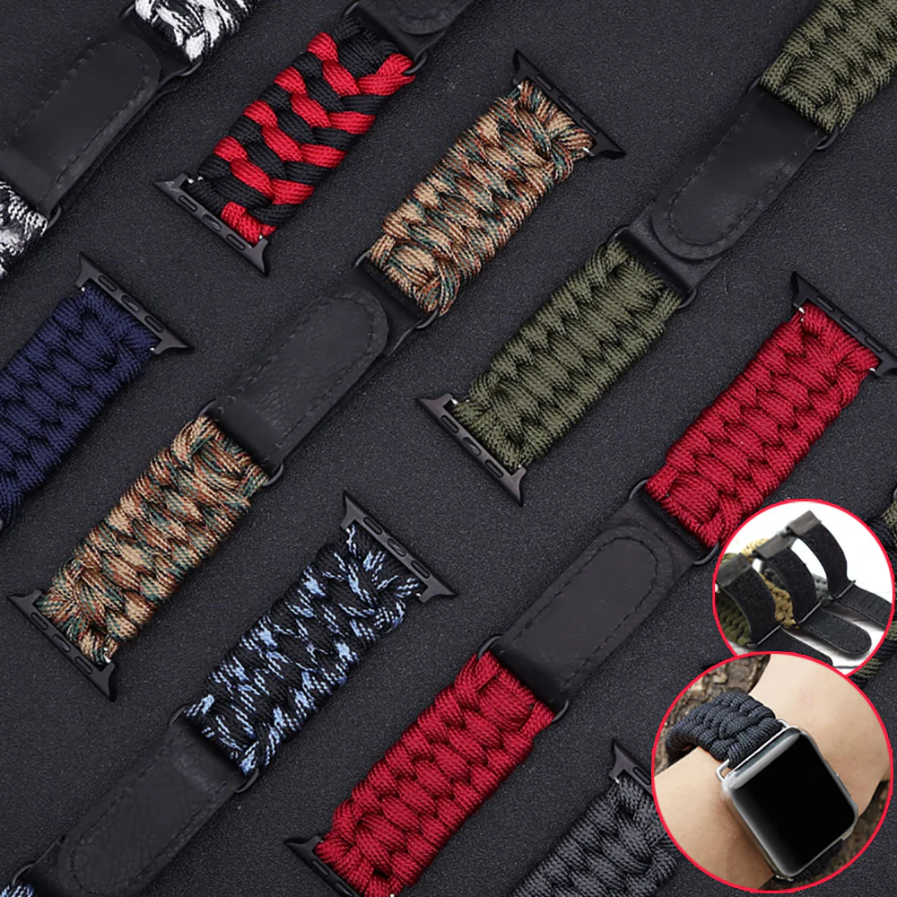 Nylon Braided Watch Band for Apple Watch Band  Strap - Image 14