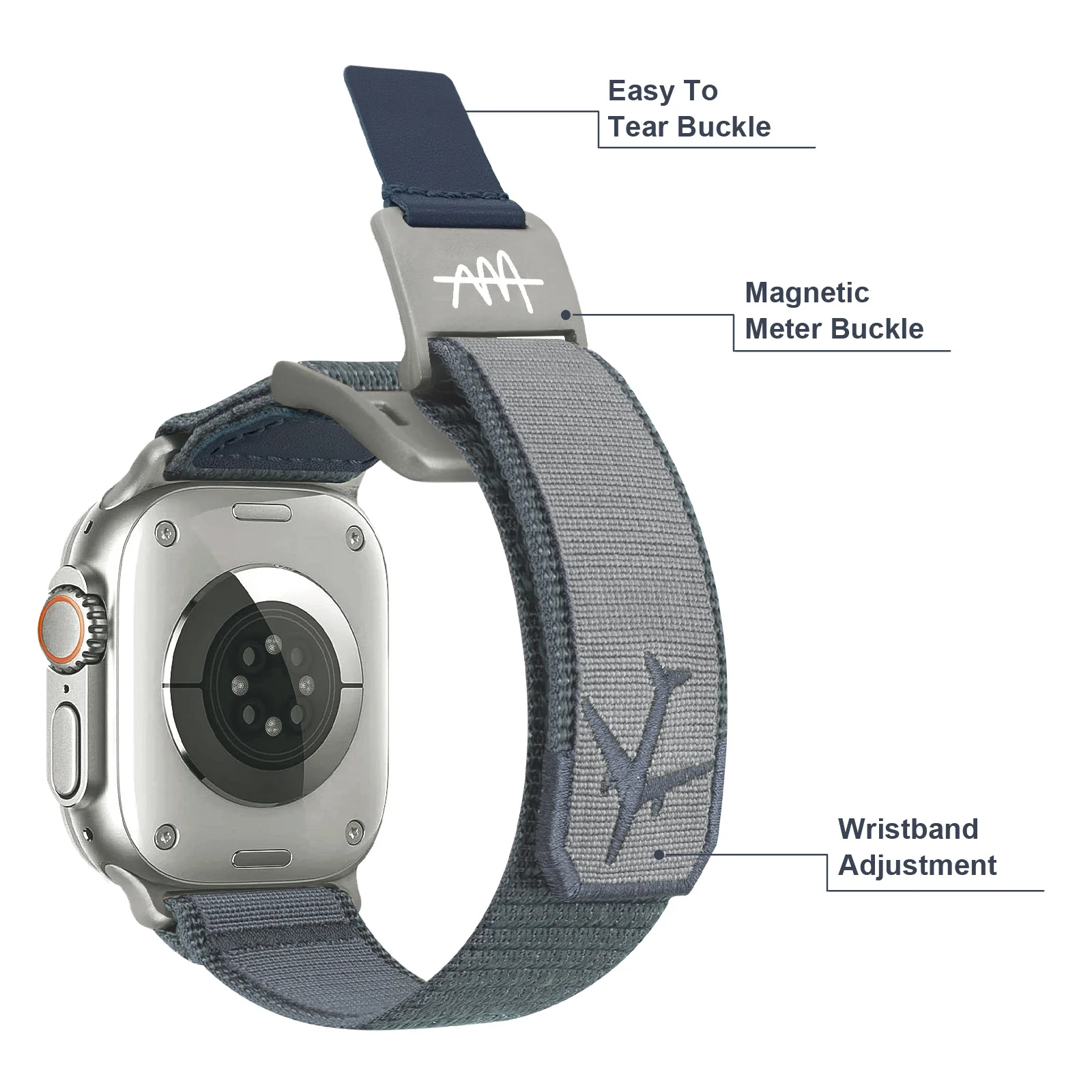 Nylon Magnetic Strap for Apple Watch Ultra2 Alpine Loop Bracelet for iWatch Series - Image 4