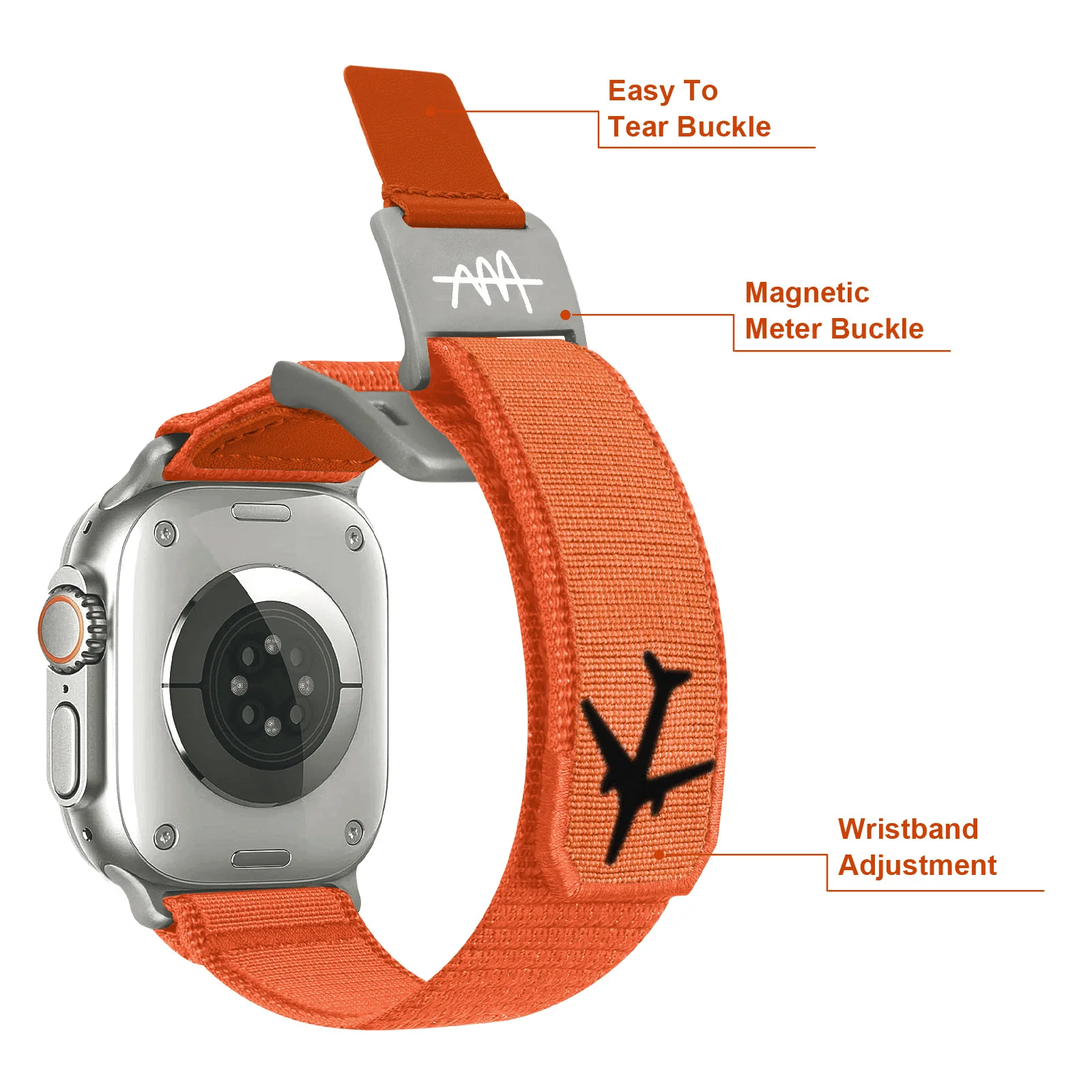 Nylon Magnetic Strap for Apple Watch Ultra2 Alpine Loop Bracelet for iWatch Series - Image 6