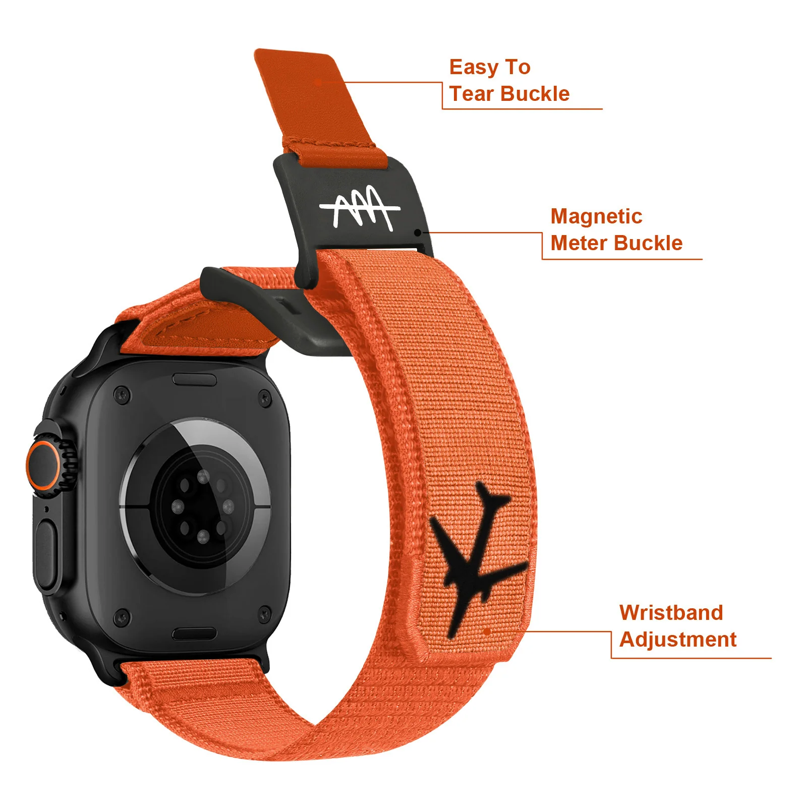 Nylon Magnetic Strap for Apple Watch Ultra2 Alpine Loop Bracelet for iWatch Series - Image 7