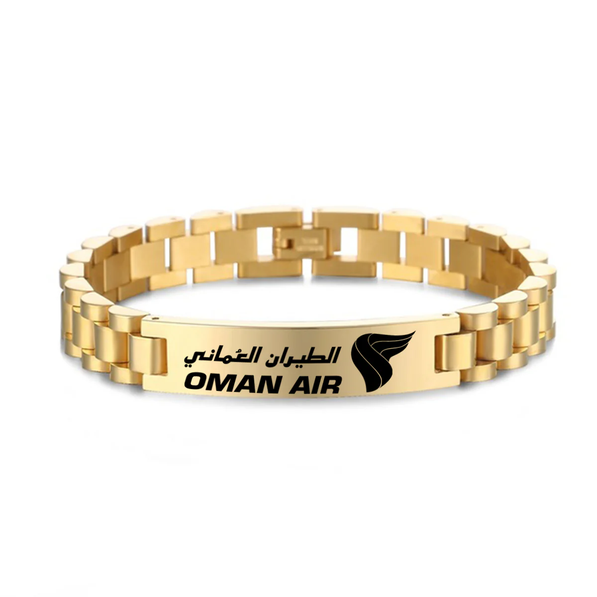 Oman Airlines Designed Stainless Steel Chain Bracelets - Image 4