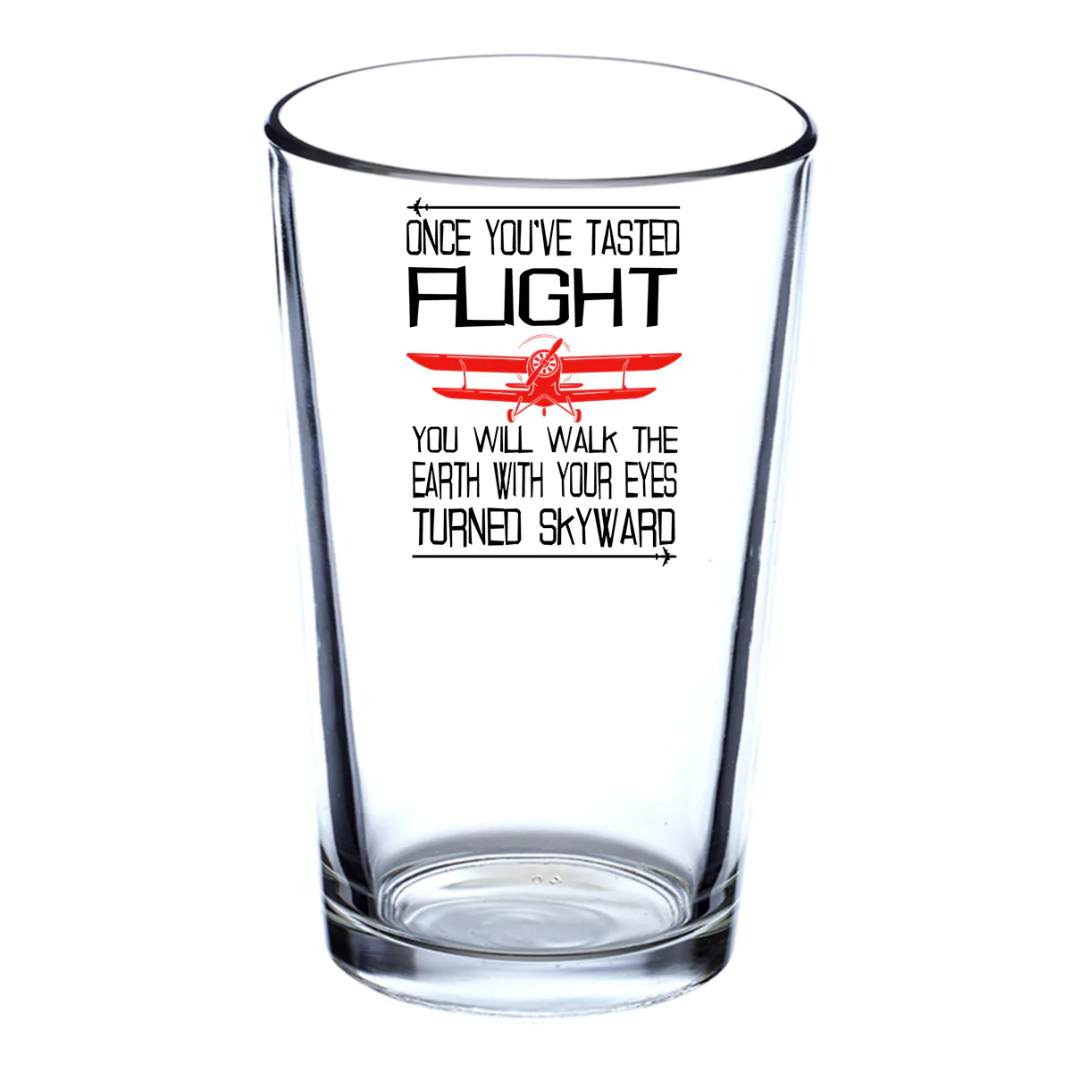 Once You've Tasted Flight Designed Beer & Water Glasses - Image 2