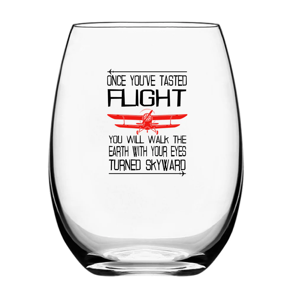 Once You've Tasted Flight Designed Water & Drink Glasses - Image 2