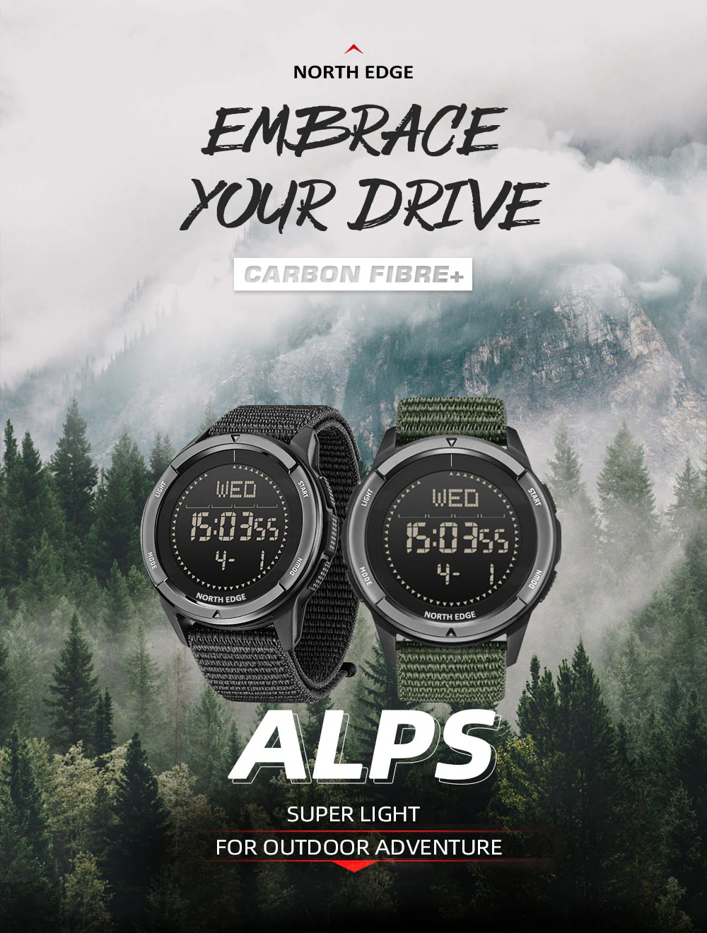 Outdoor Sports Electronic Waterproof Swimming Compass Watch - Image 11