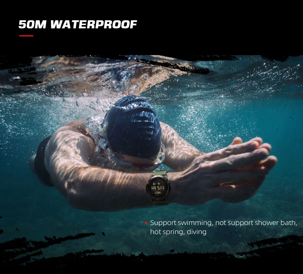 Outdoor Sports Electronic Waterproof Swimming Compass Watch - Image 4