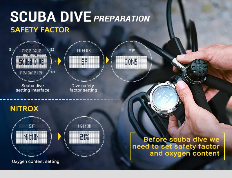 Outdoor Sports Waterproof Intelligent Diving Computer Watch - Image 10