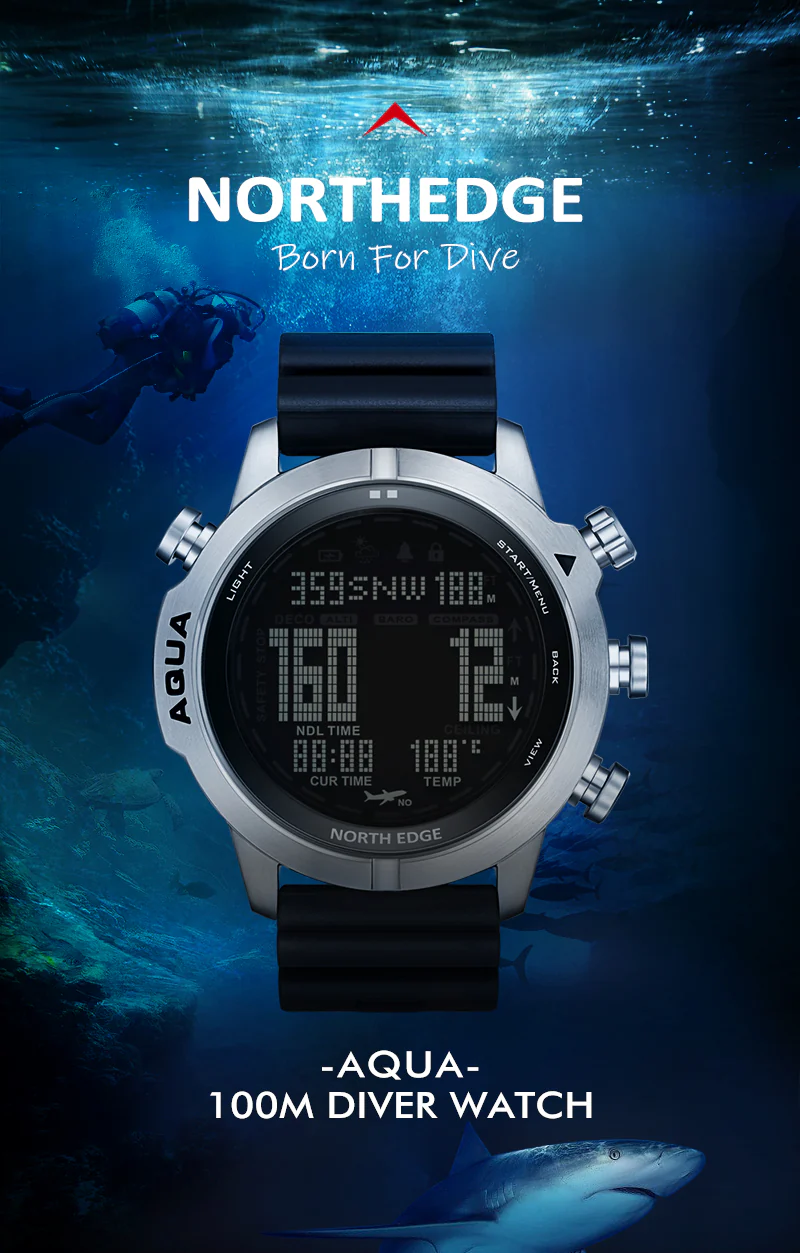 Outdoor Sports Waterproof Intelligent Diving Computer Watch - Image 11