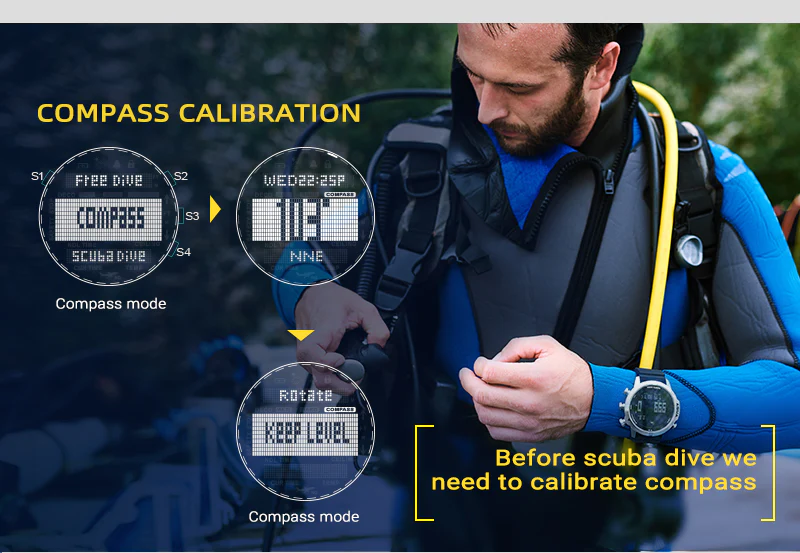 Outdoor Sports Waterproof Intelligent Diving Computer Watch - Image 5