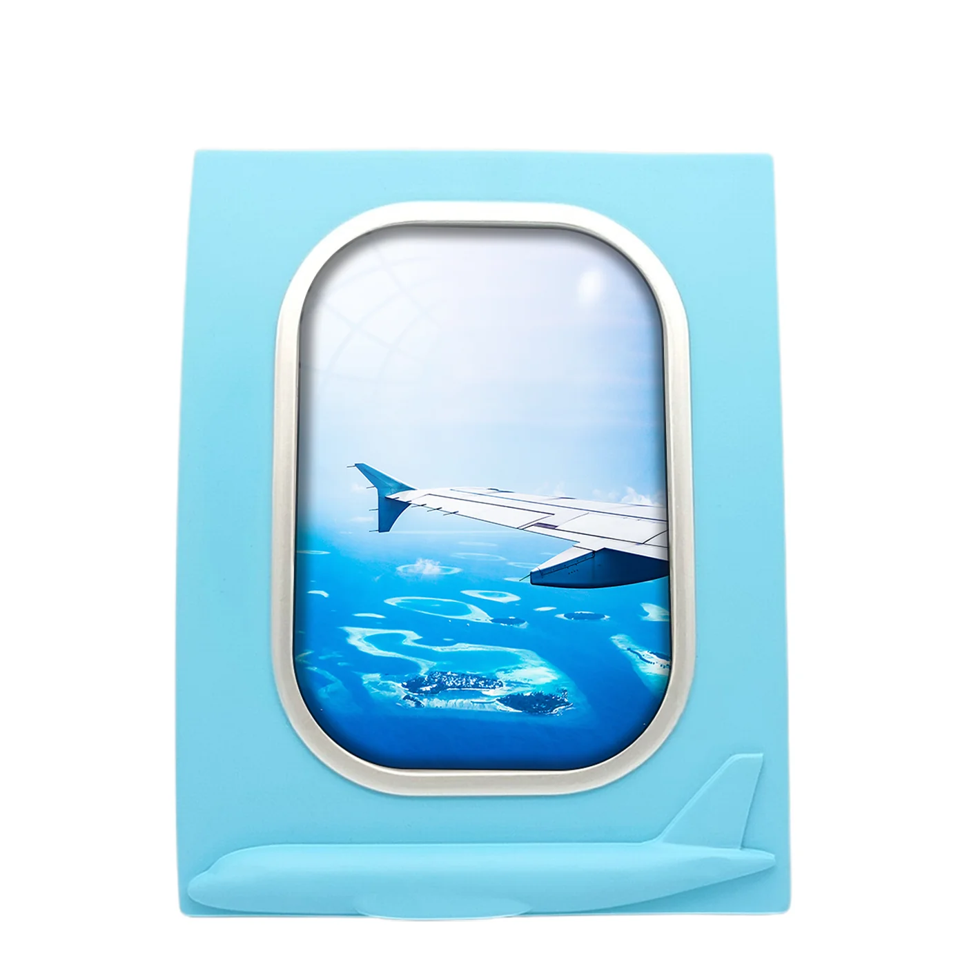 Outstanding View Through Airplane Wing Designed Airplane Window Photo Frame