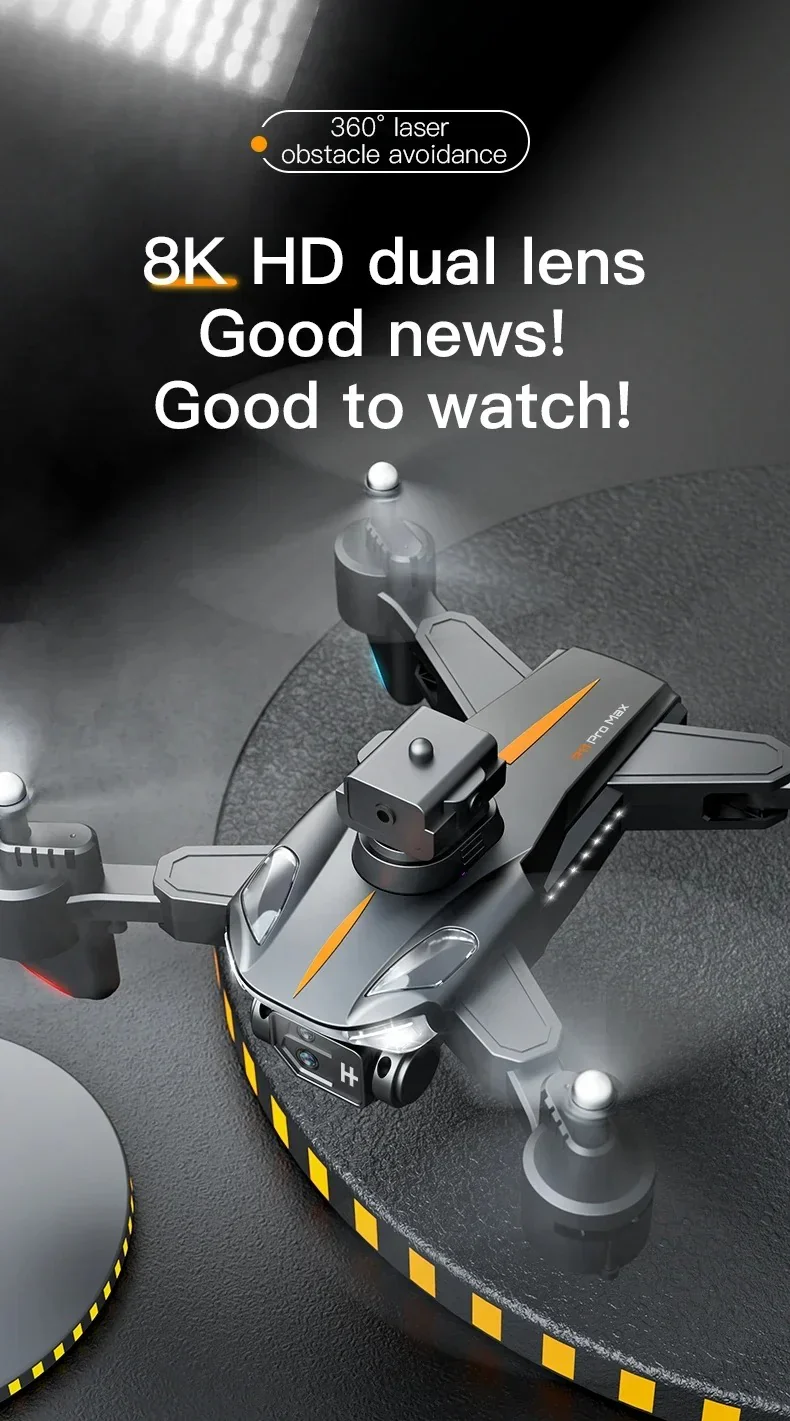 P11S Drone: 8K HD Dual-Camera, 4-Way Obstacle Avoidance, Optical Flow & ESC - Image 3