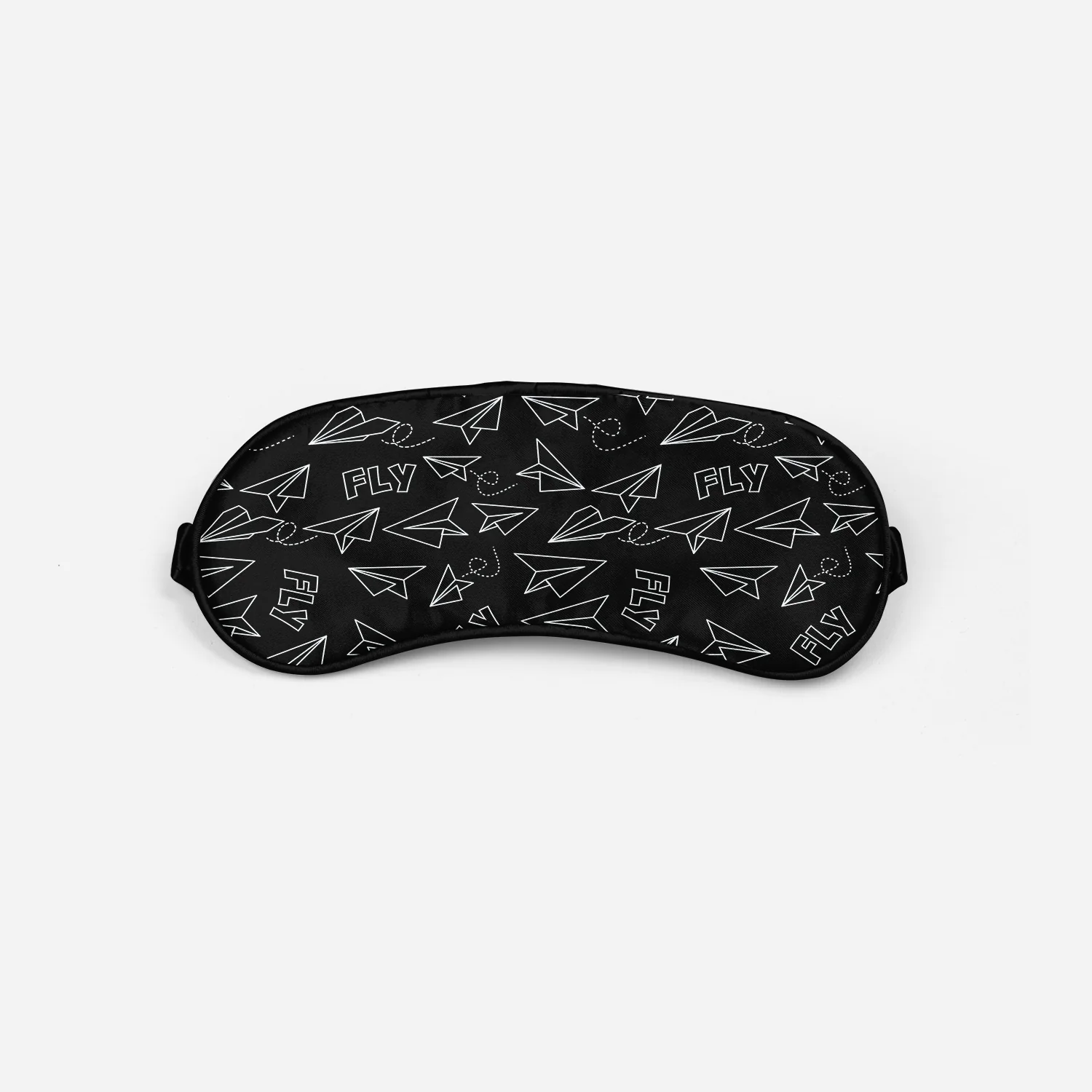 Paper Airplane & Fly Black Designed Sleep Masks