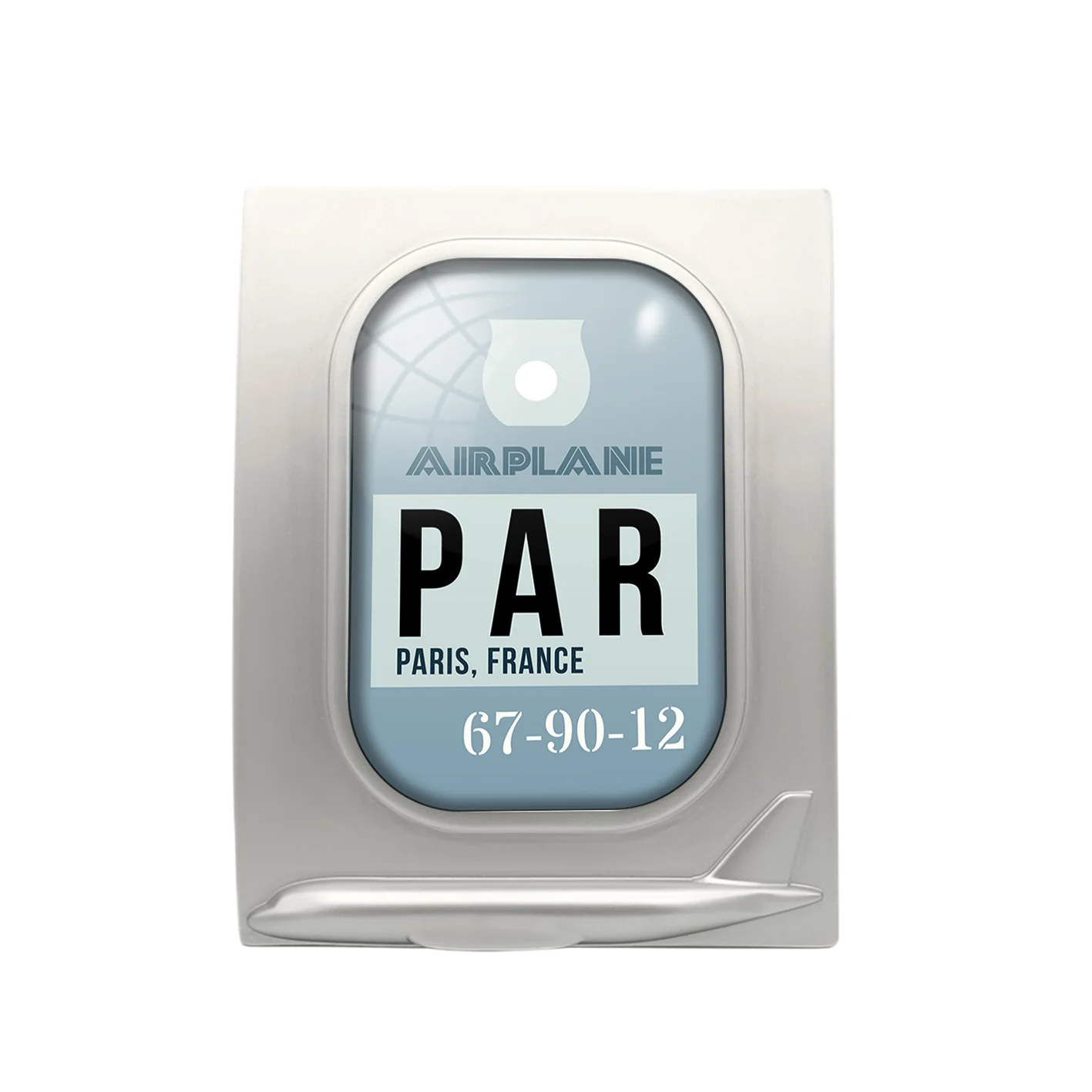 PAR - Paris France Luggage Tag Designed Airplane Window Photo Frame - Image 2