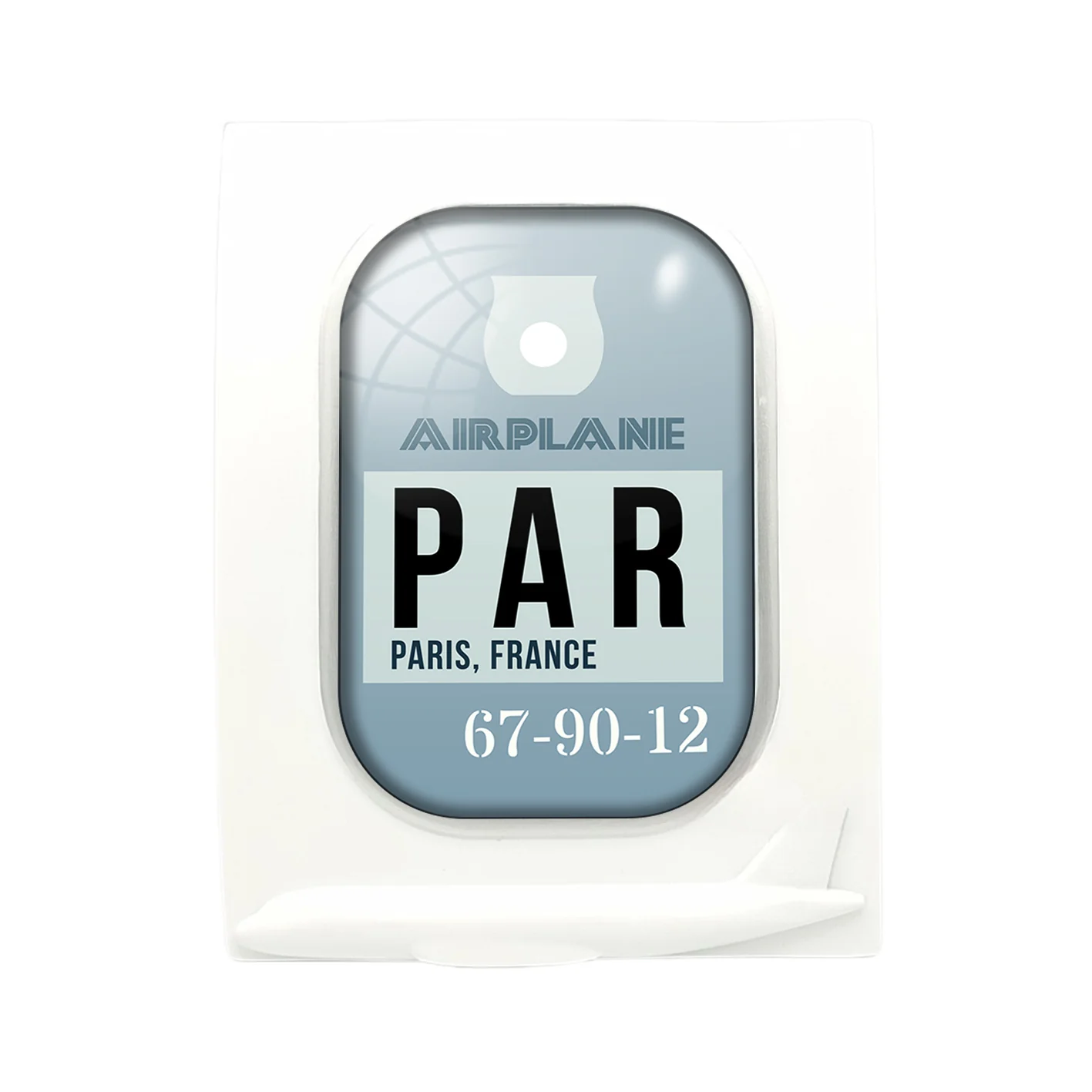 PAR - Paris France Luggage Tag Designed Airplane Window Photo Frame - Image 4