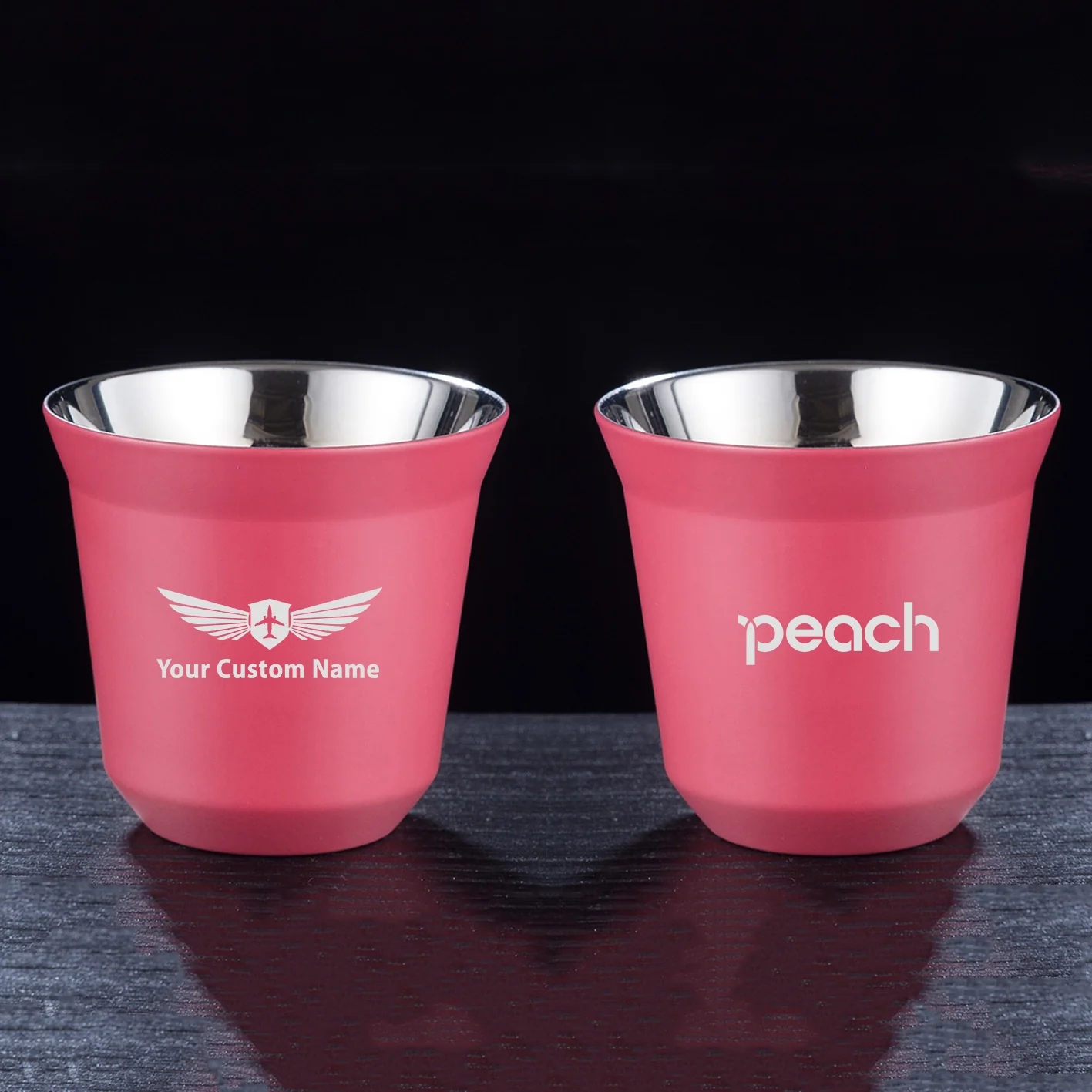 Peach Airlines Designed Double Wall Stainless Steel Coffee Mugs - Image 11