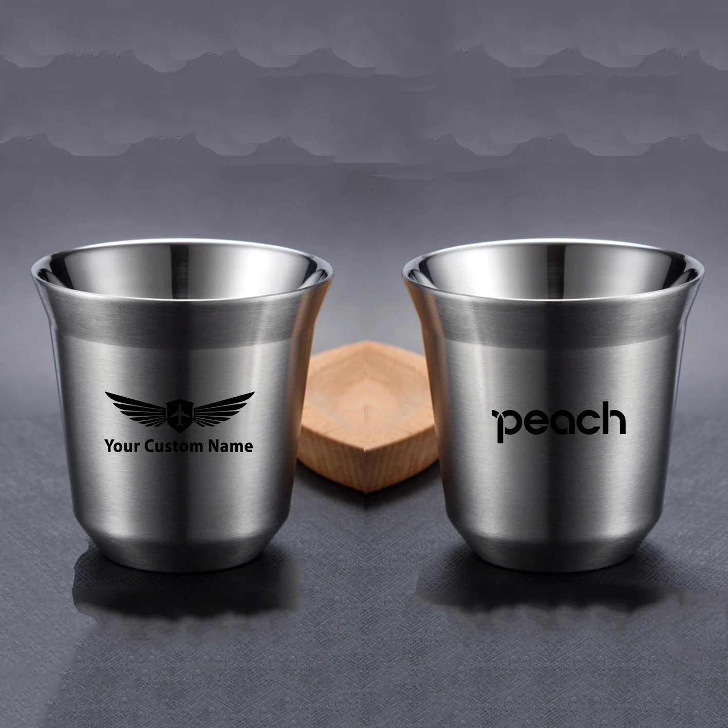 Peach Airlines Designed Double Wall Stainless Steel Coffee Mugs - Image 15