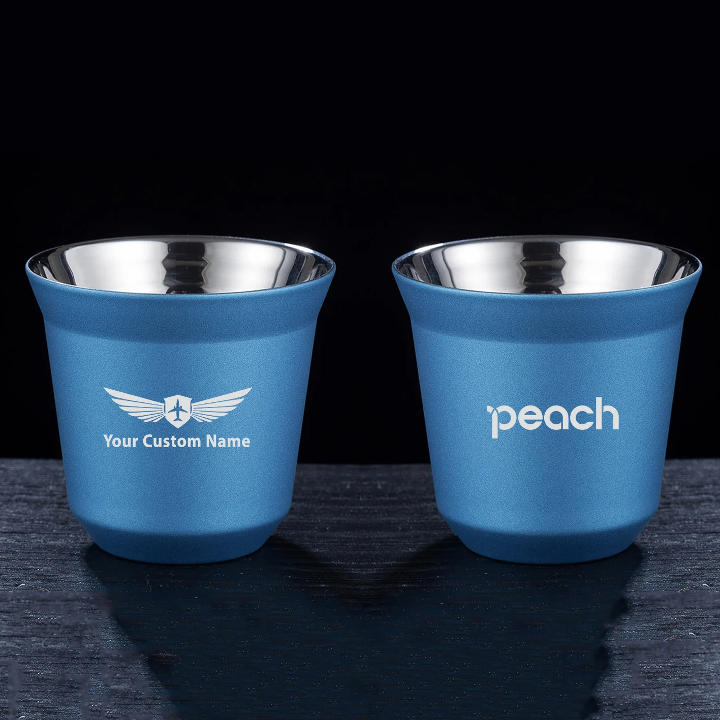 Peach Airlines Designed Double Wall Stainless Steel Coffee Mugs - Image 5