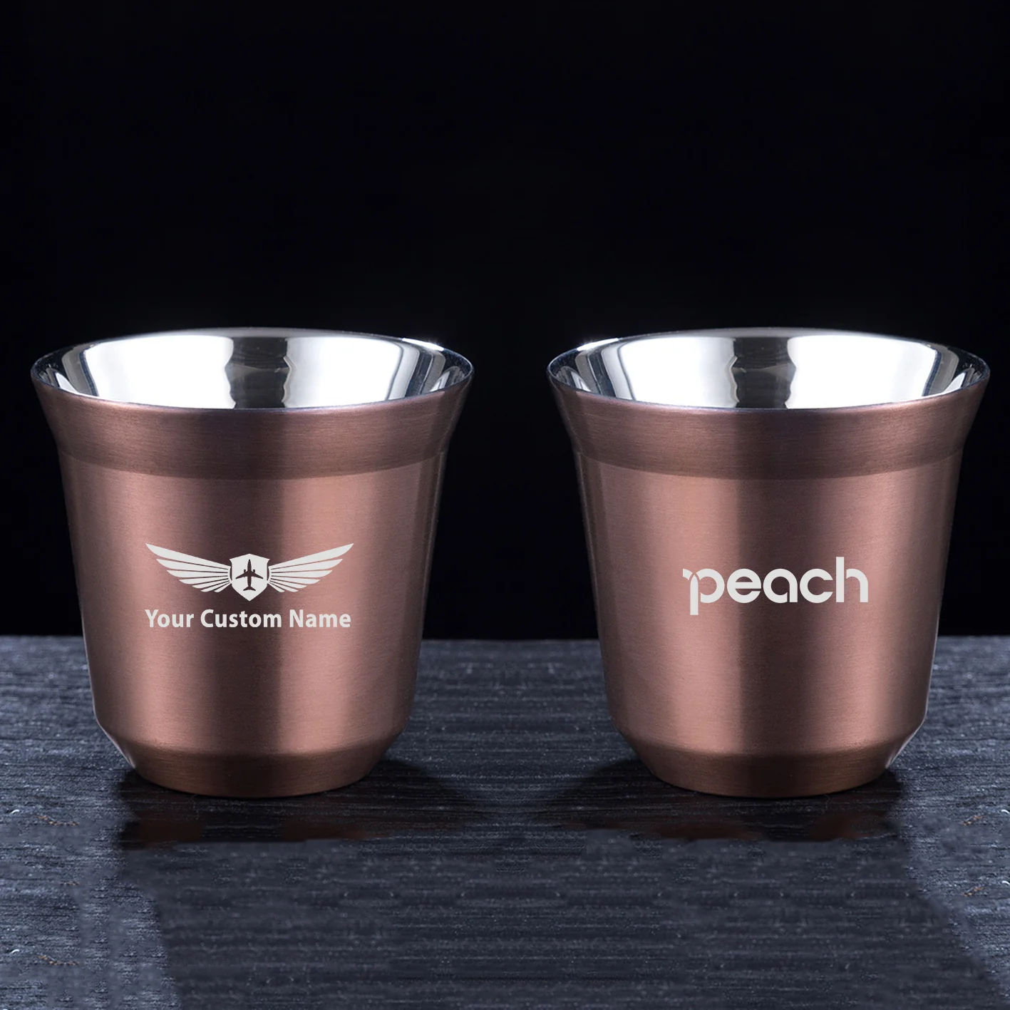 Peach Airlines Designed Double Wall Stainless Steel Coffee Mugs - Image 7