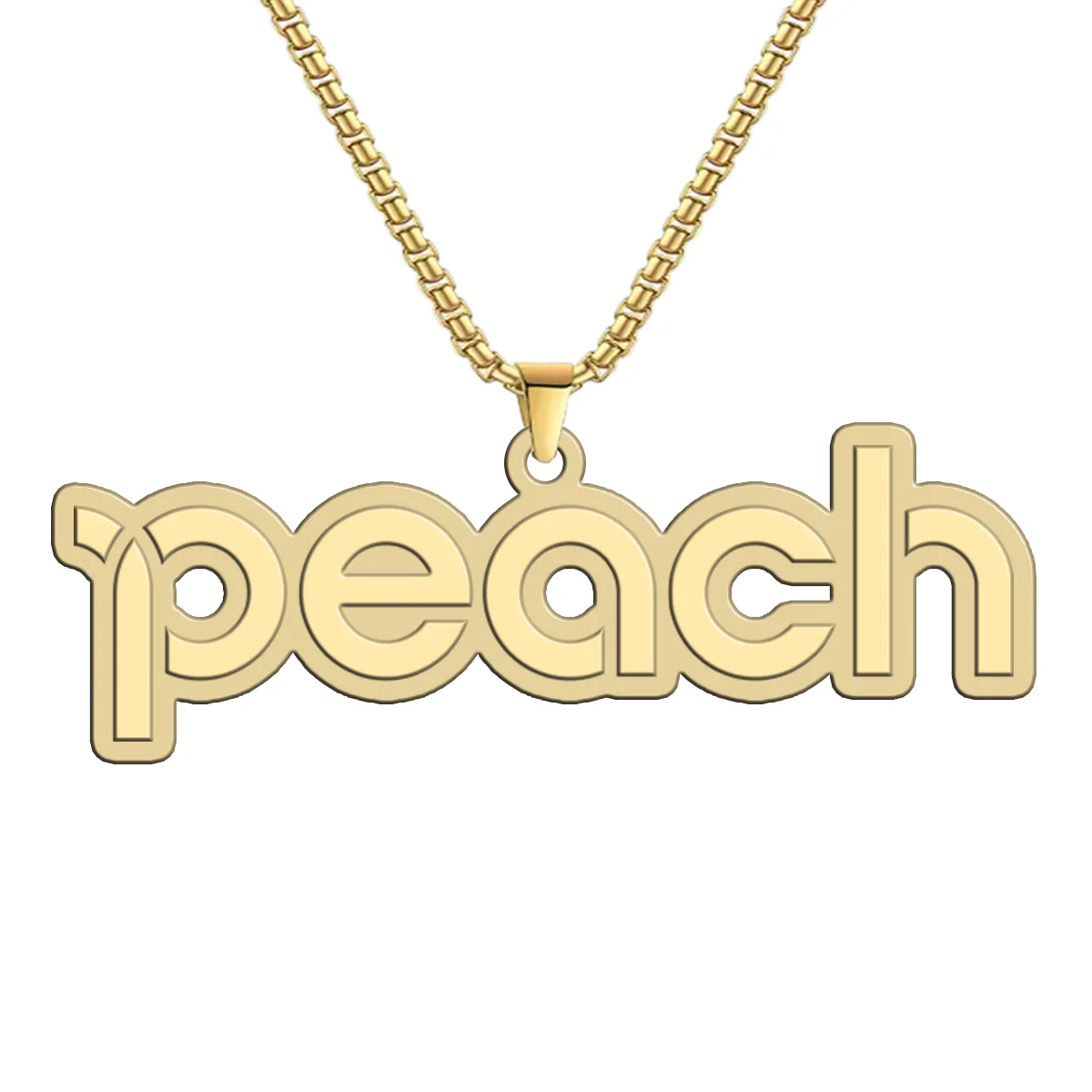 Peach Airlines Designed Hollow Necklace