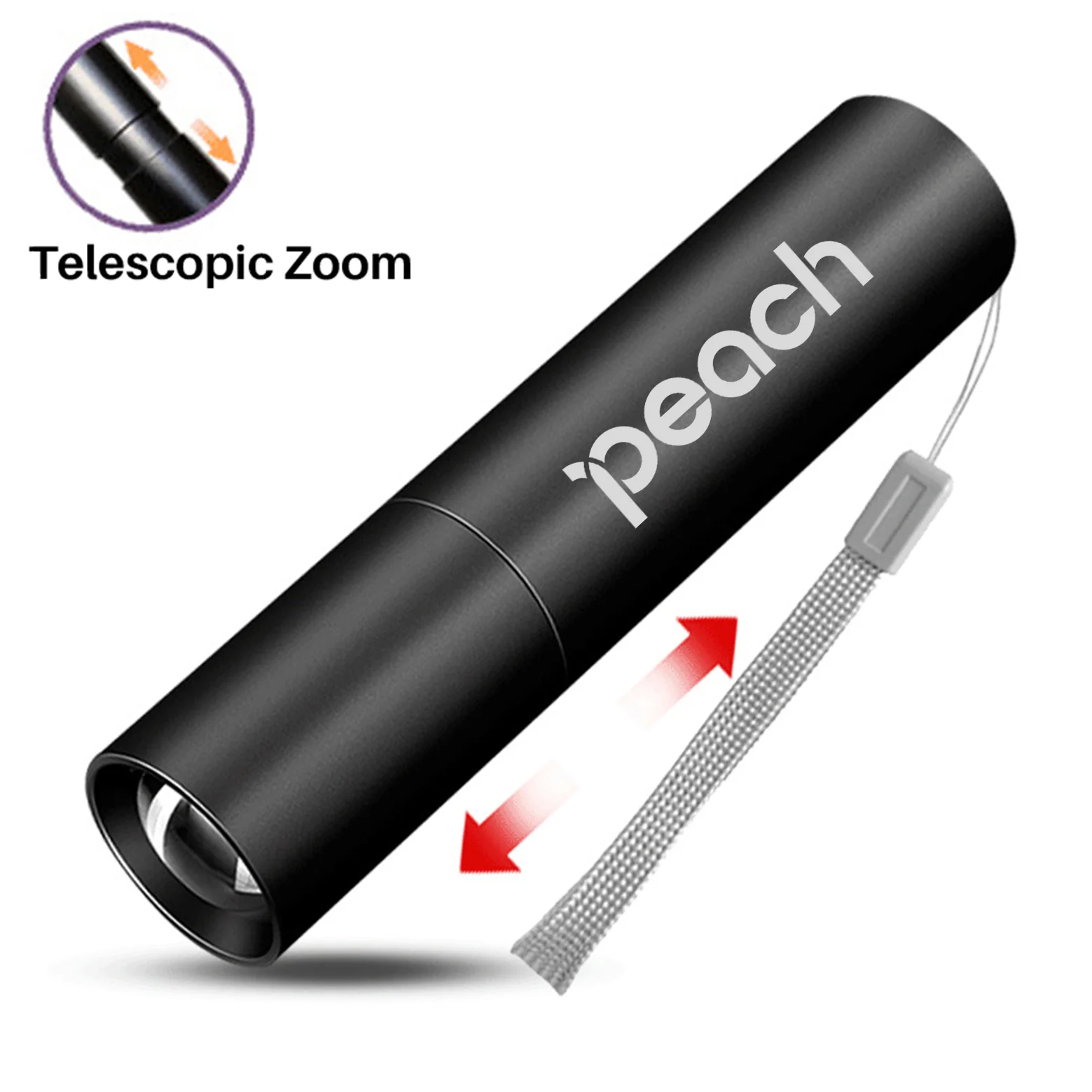Peach Airlines Designed Mini LED Emergency Flashlight - Image 2