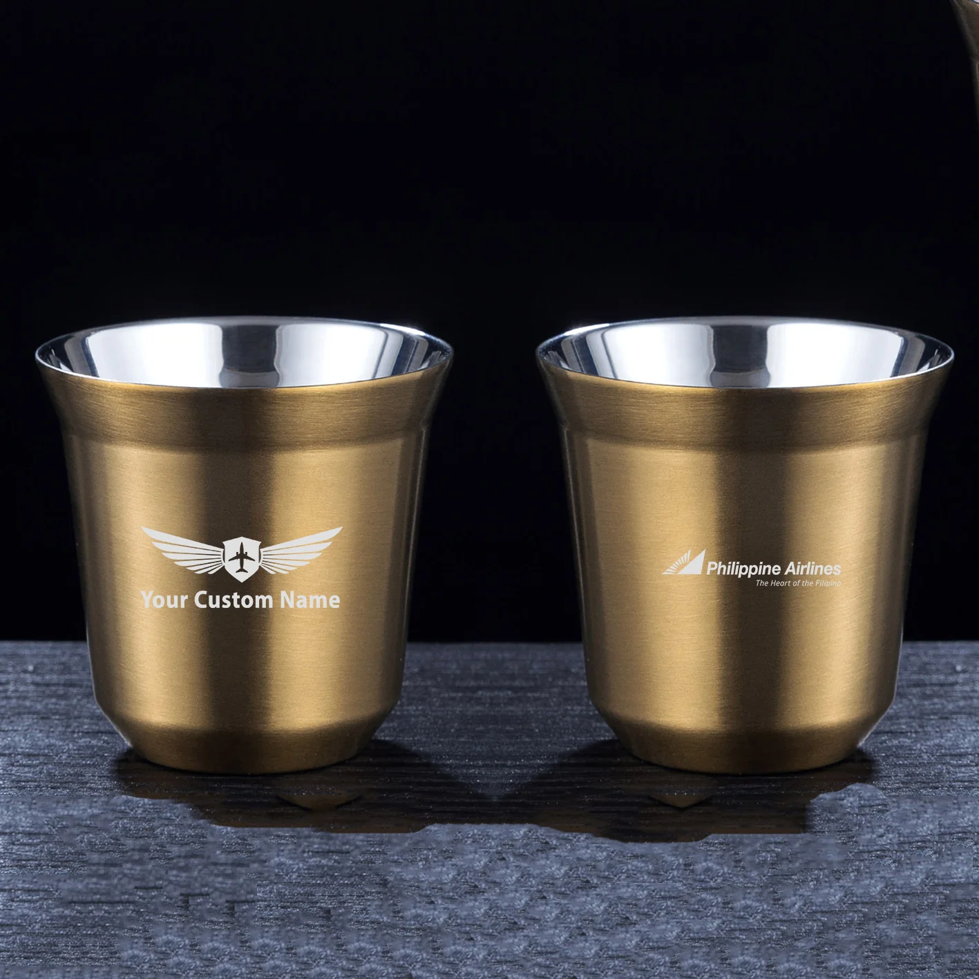 Philippine Airlines Designed Double Wall Stainless Steel Coffee Mugs - Image 9