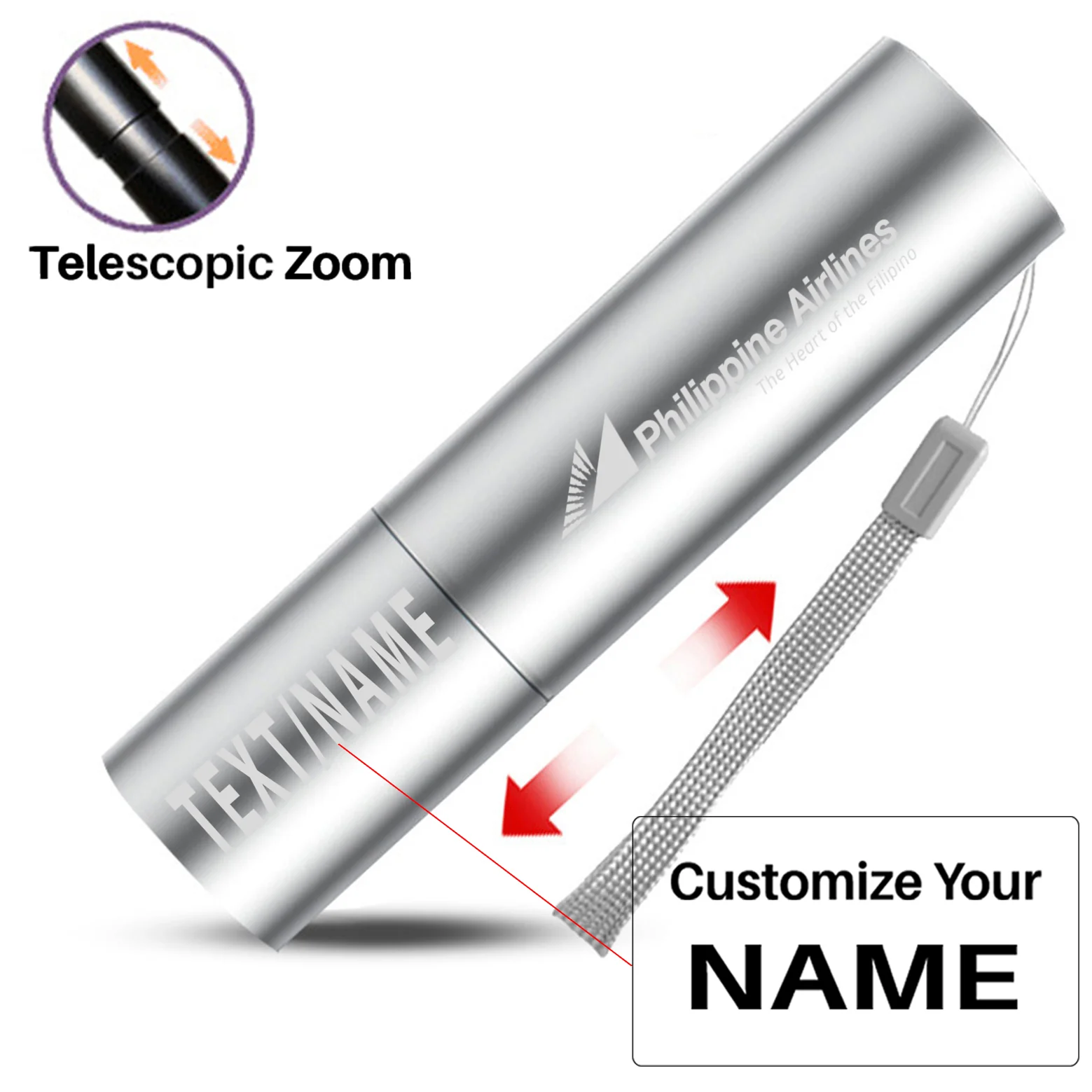 Philippine Airlines Designed Mini LED Emergency Flashlight - Image 3