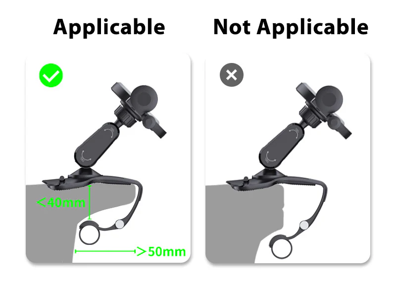 Phone Holder for Car Truck Drivers Board Portable Mount Anti-slip Adjustable Stand GPS Auto Clip Car Holder - Image 5