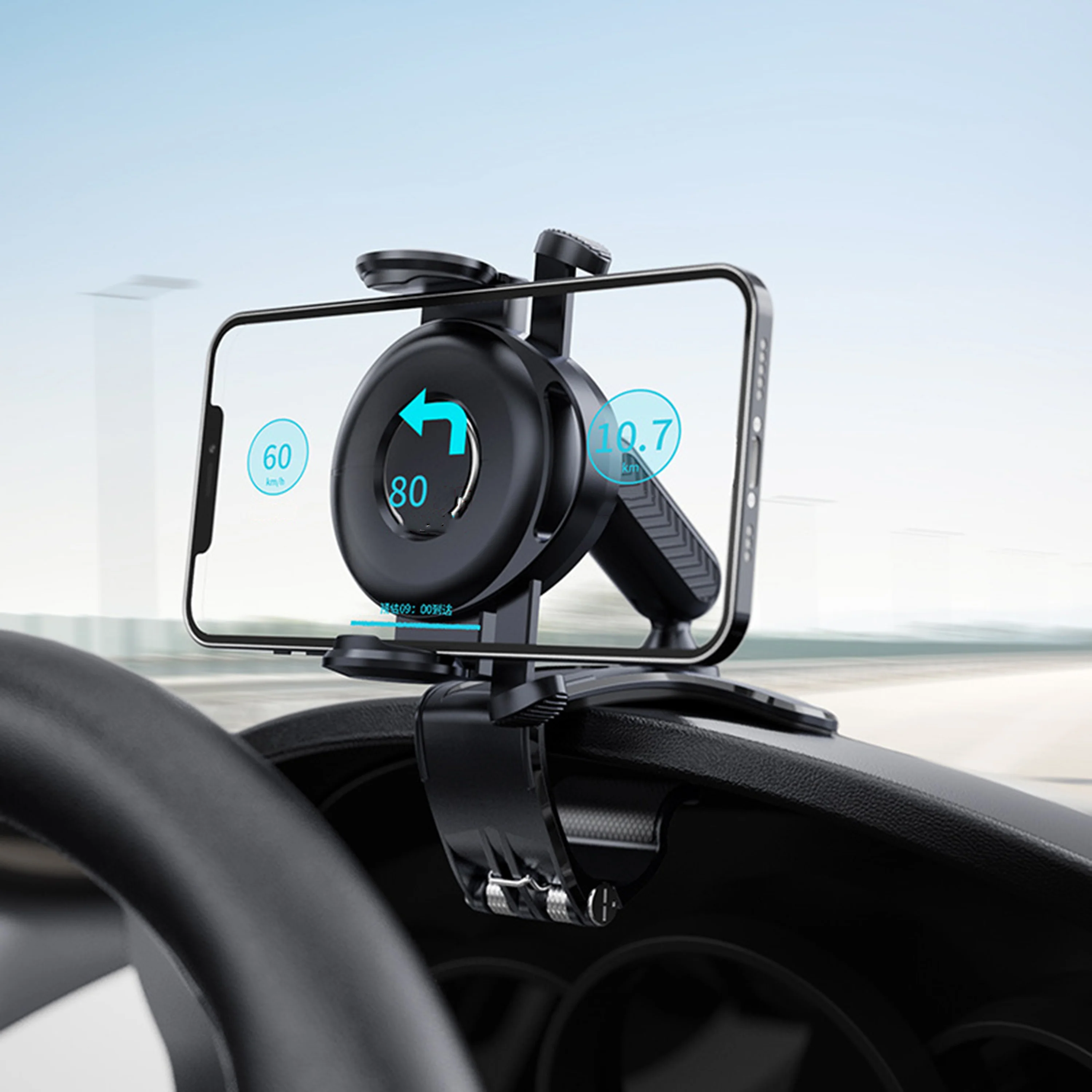 Phone Holder for Car Truck Drivers Board Portable Mount Anti-slip Adjustable Stand GPS Auto Clip Car Holder - Image 7