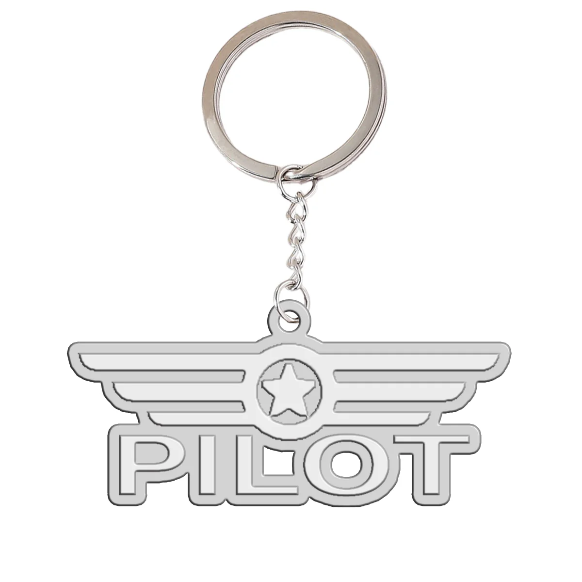 Pilot & Badge Designed Hollow Key Chains - Image 2