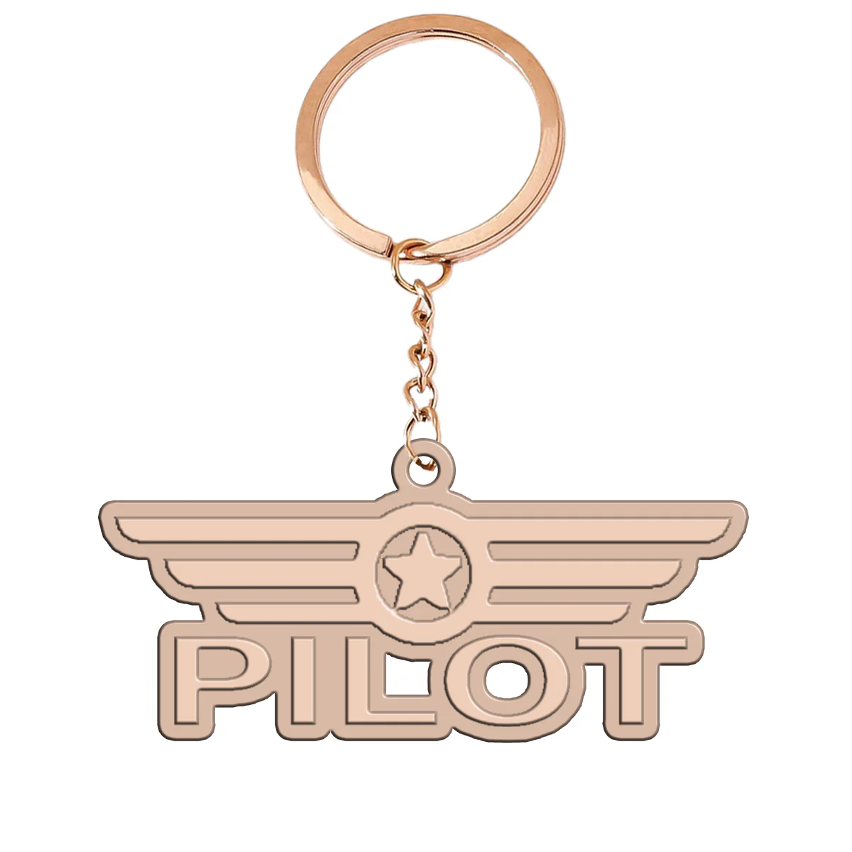 Pilot & Badge Designed Hollow Key Chains - Image 3