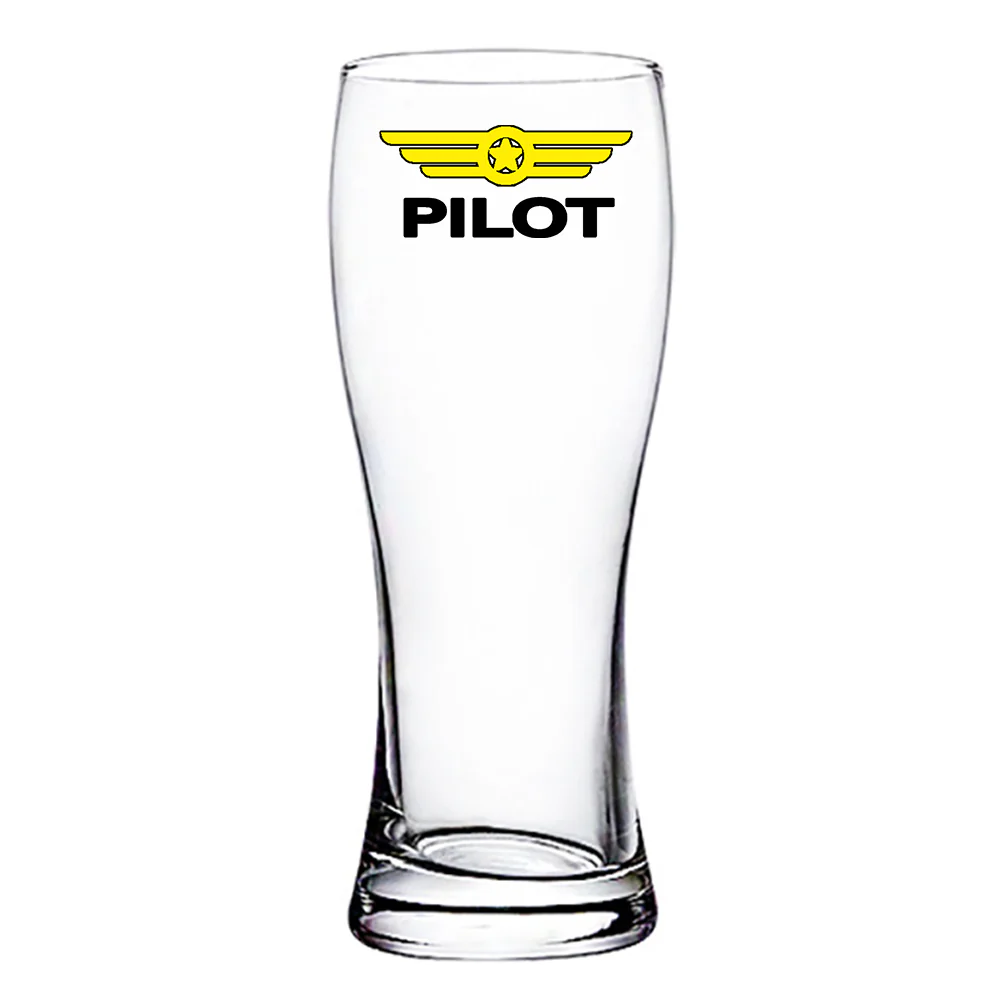 Pilot & Badge Designed Pilsner Beer Glasses - Image 2