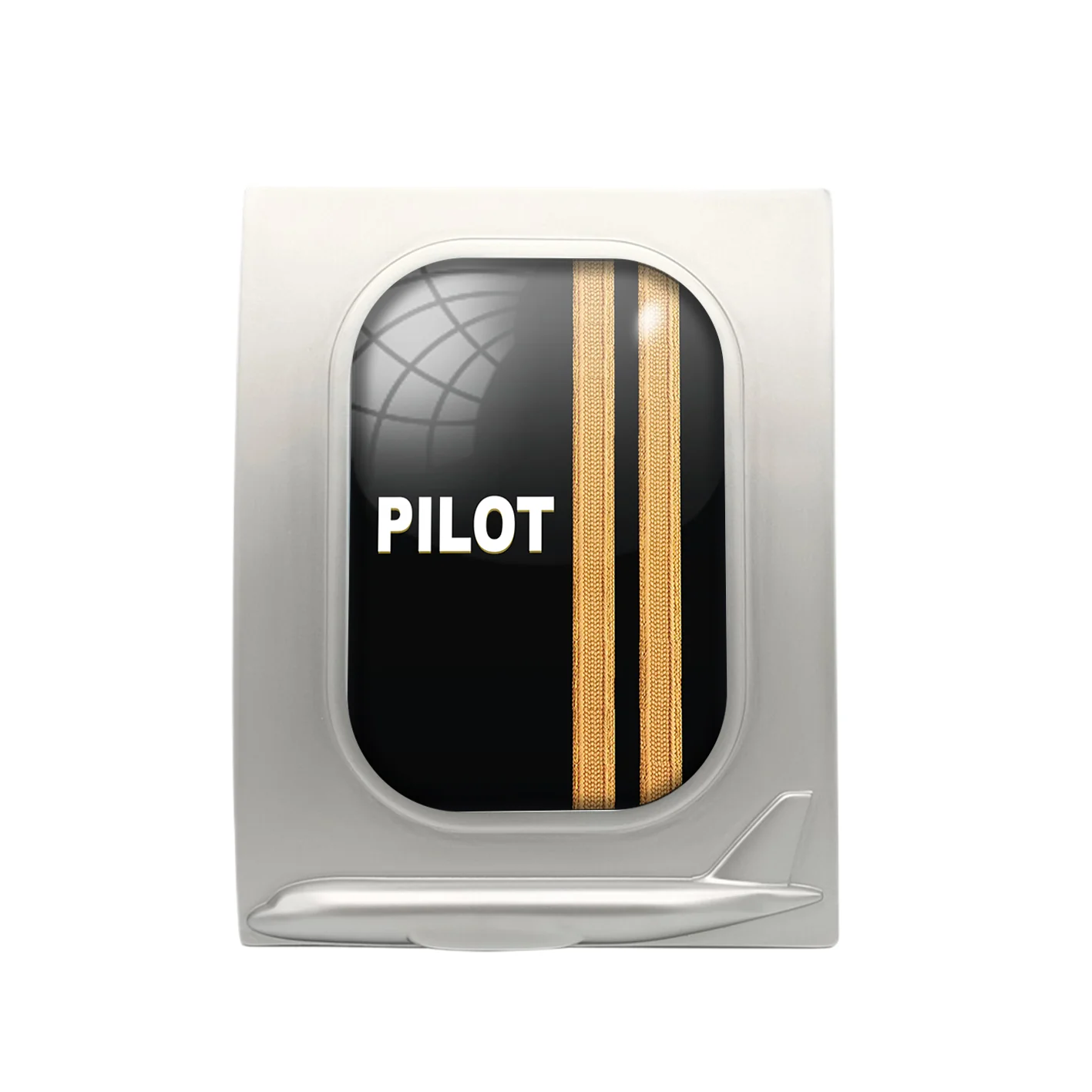 PILOT & Epaulettes 2 Lines Designed Airplane Window Photo Frame - Image 2