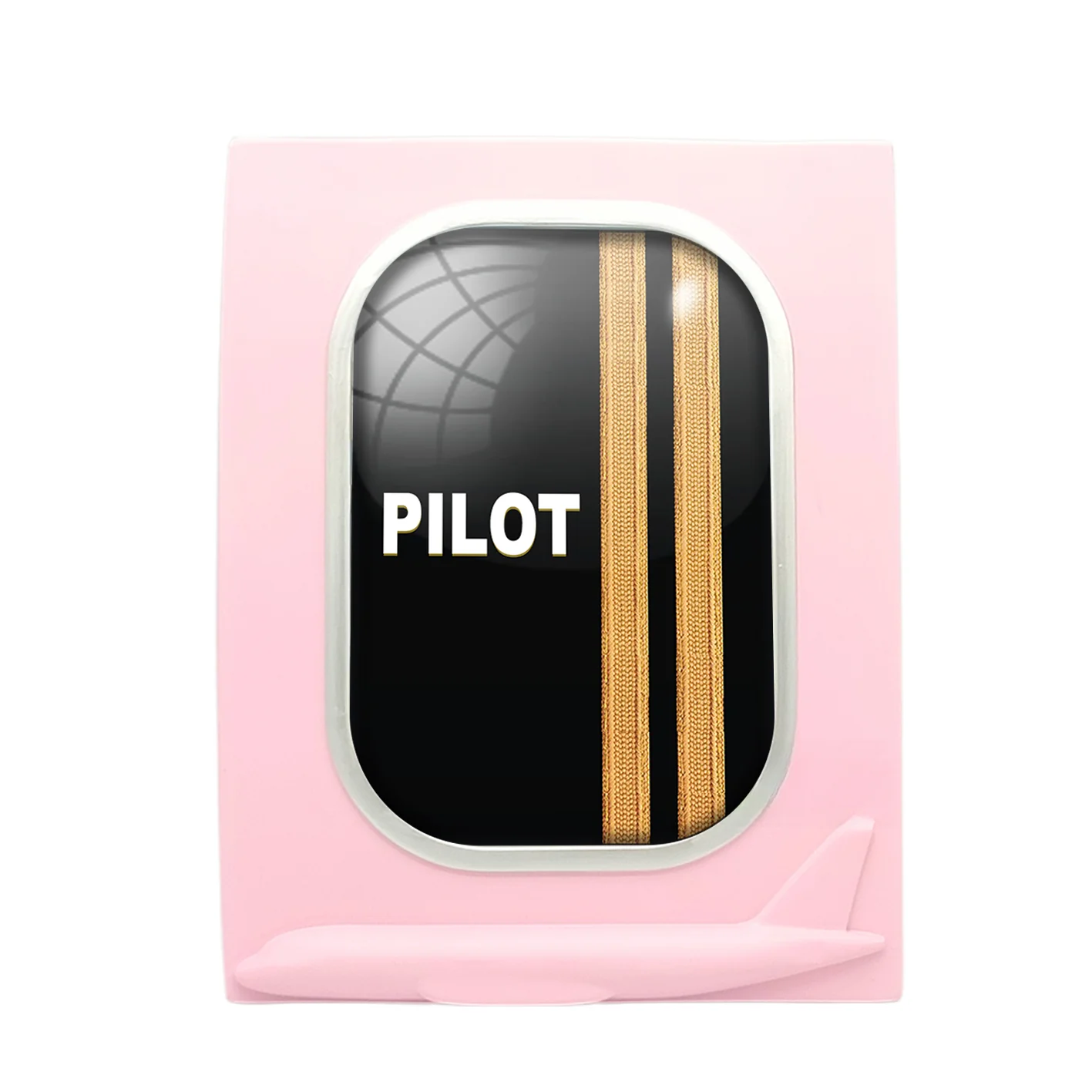 PILOT & Epaulettes 2 Lines Designed Airplane Window Photo Frame - Image 3