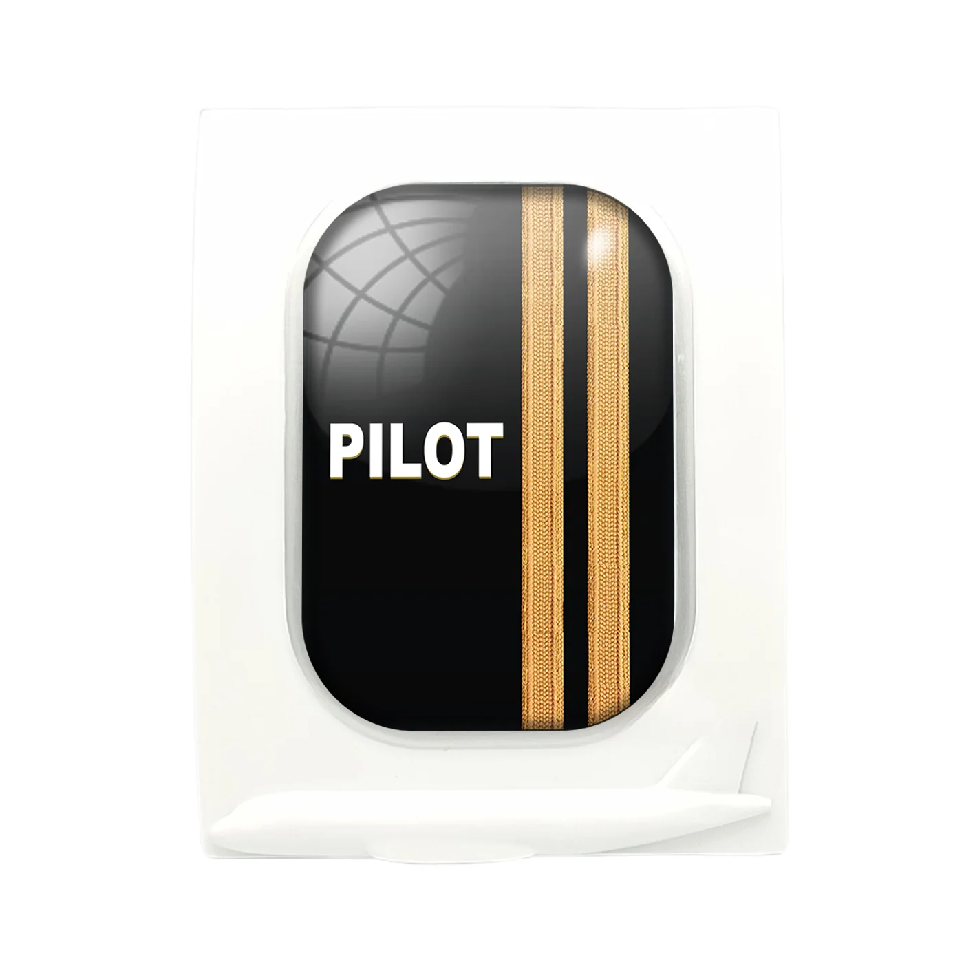 PILOT & Epaulettes 2 Lines Designed Airplane Window Photo Frame - Image 4