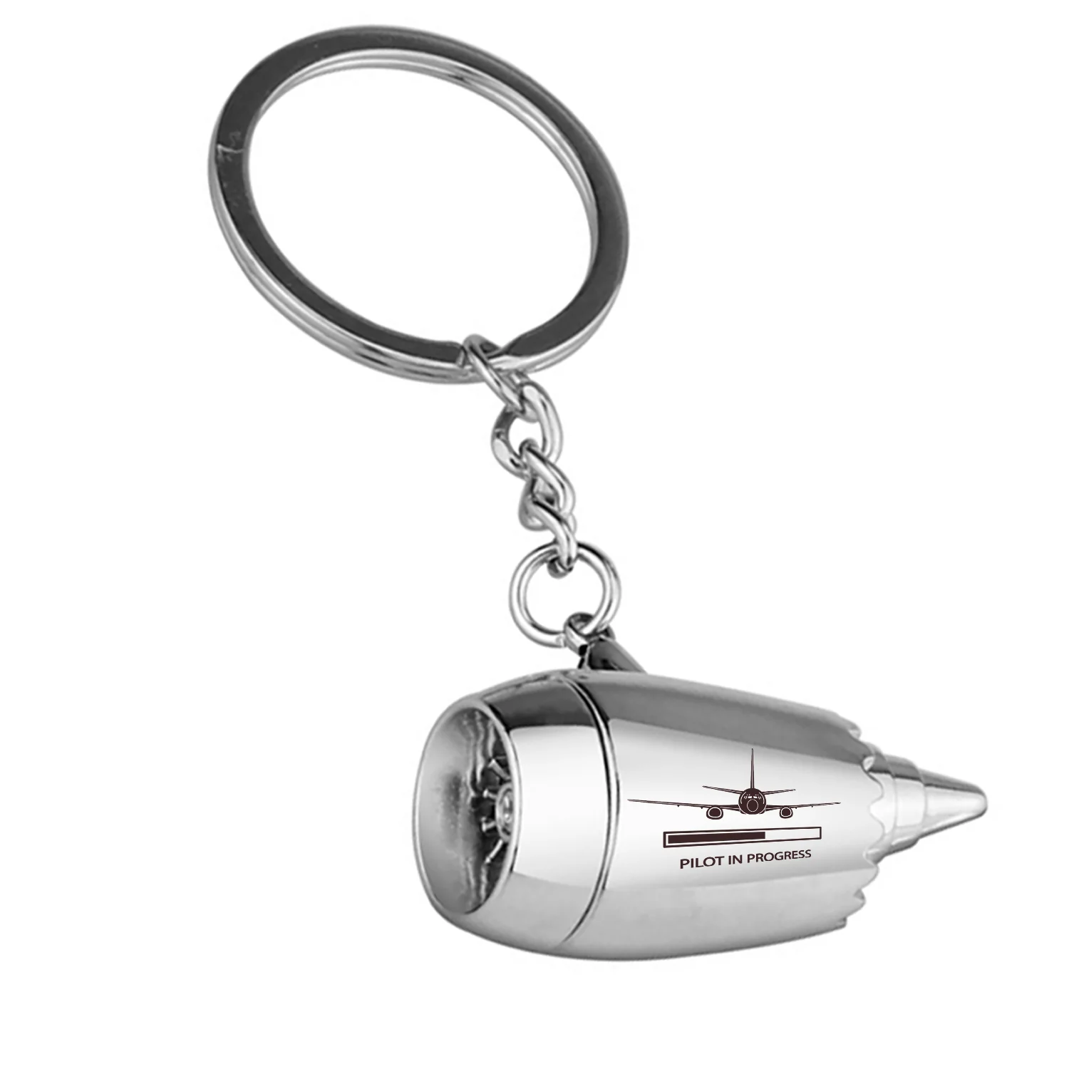 Pilot In Progress Jet Engine Turbine Key Chains - Image 2