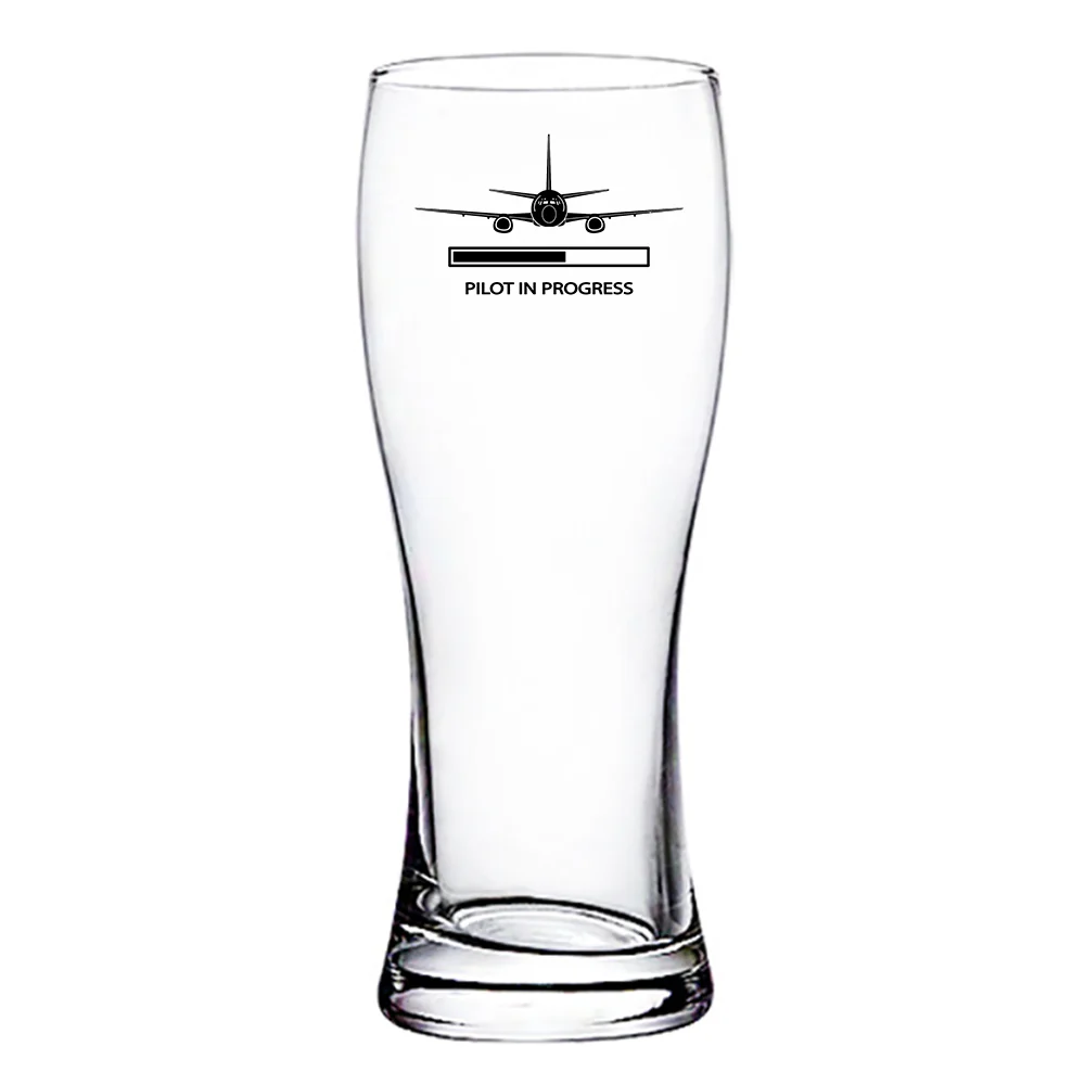 Pilot In Progress Designed Pilsner Beer Glasses - Image 2