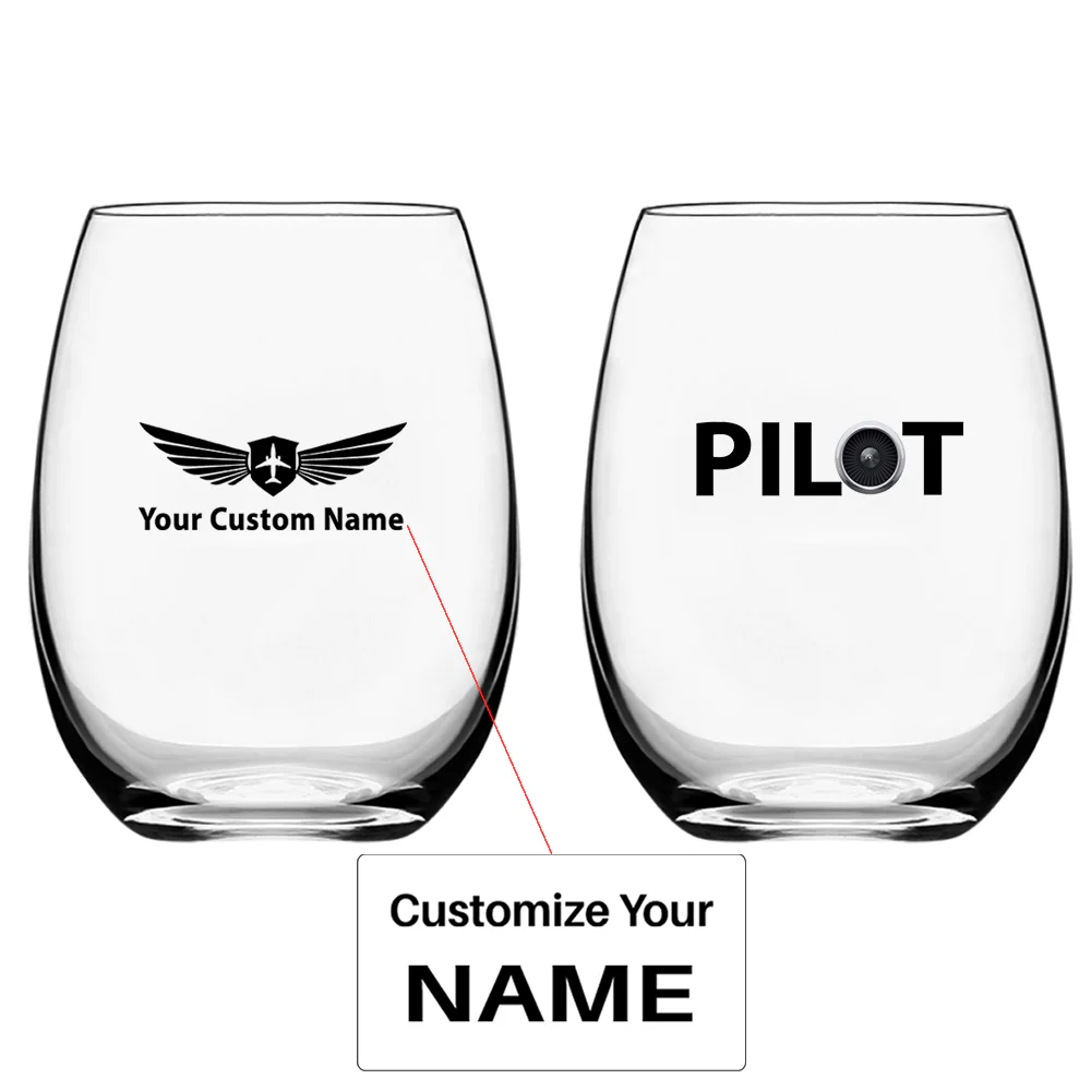 Pilot & Jet Engine Designed Water & Drink Glasses