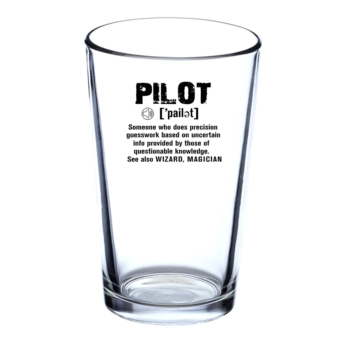 Pilot [Noun] Designed Beer & Water Glasses - Image 2