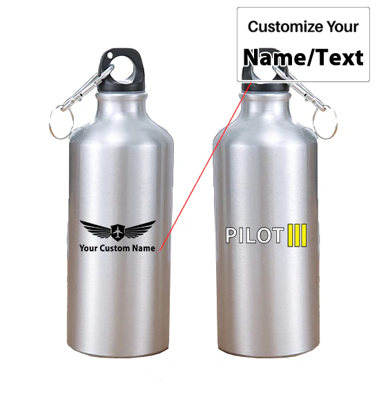 Pilot & Stripes (3 Lines) Designed Thermoses