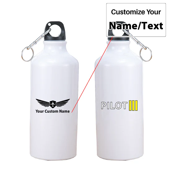 Pilot & Stripes (3 Lines) Designed Thermoses - Image 3