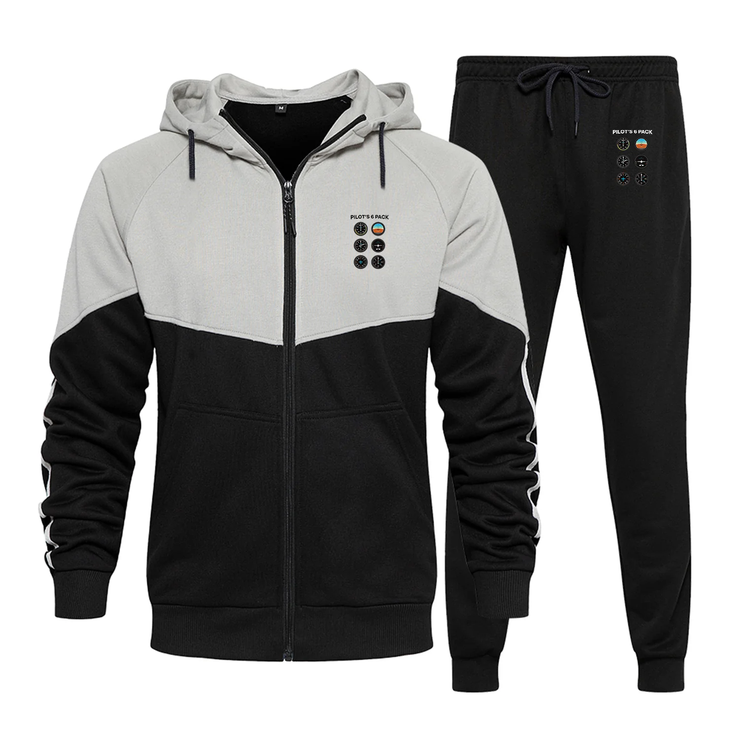 Pilot's 6 Pack Designed Colourful Z. Hoodies & Sweatpants