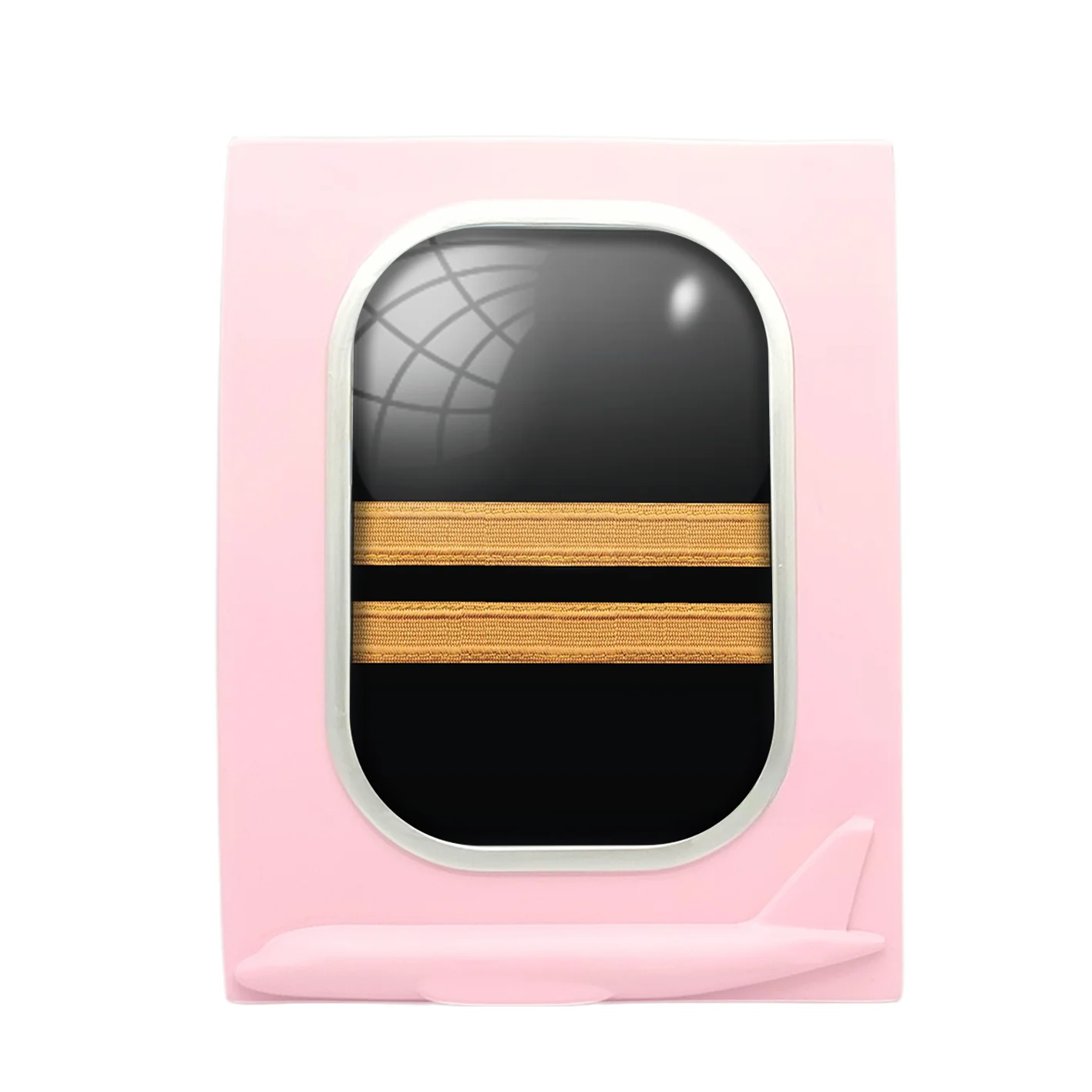 Pilot Epaulette 2 Lines Designed Airplane Window Photo Frame - Image 3