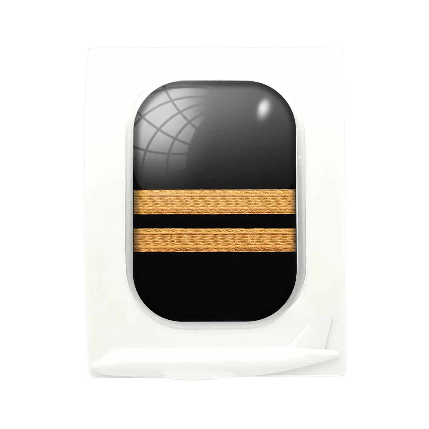 Pilot Epaulette 2 Lines Designed Airplane Window Photo Frame - Image 4