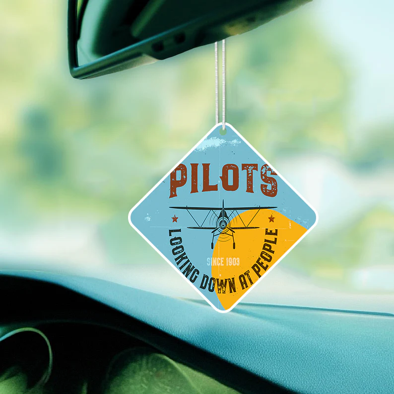 Pilots Looking Down at People Since 1903 Designed Car Air Fresheners