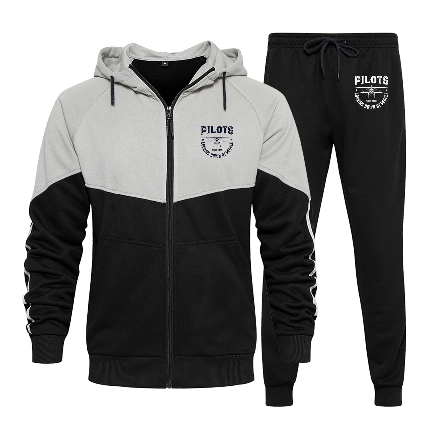 Pilots Looking Down at People Since 1903 Designed Colourful Z. Hoodies & Sweatpants